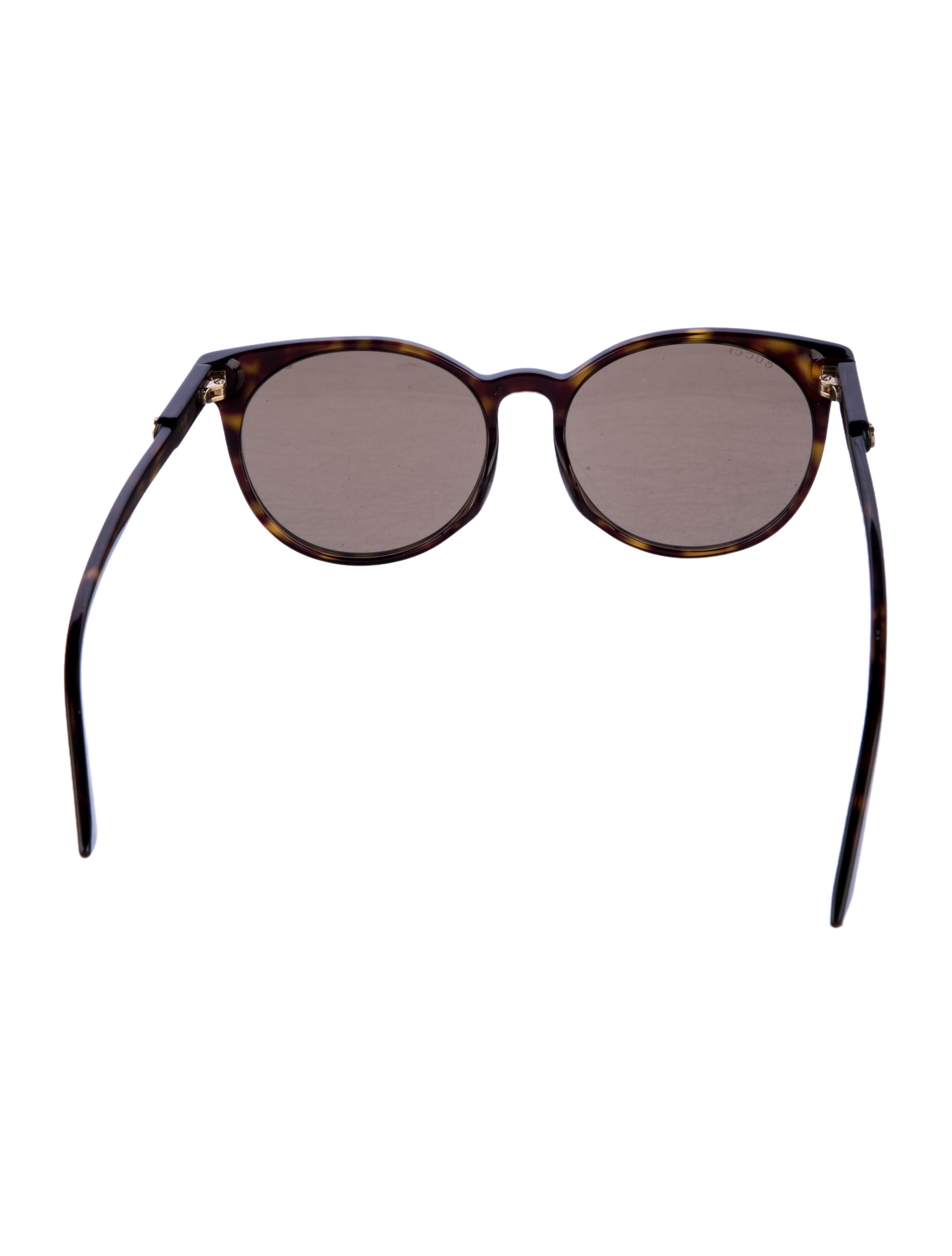Gucci Interlocking G Logo Round Sunglasses
