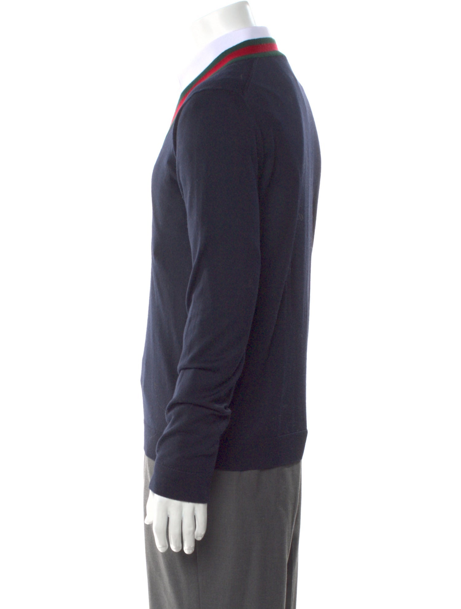 Gucci Web Accent Wool Pullover