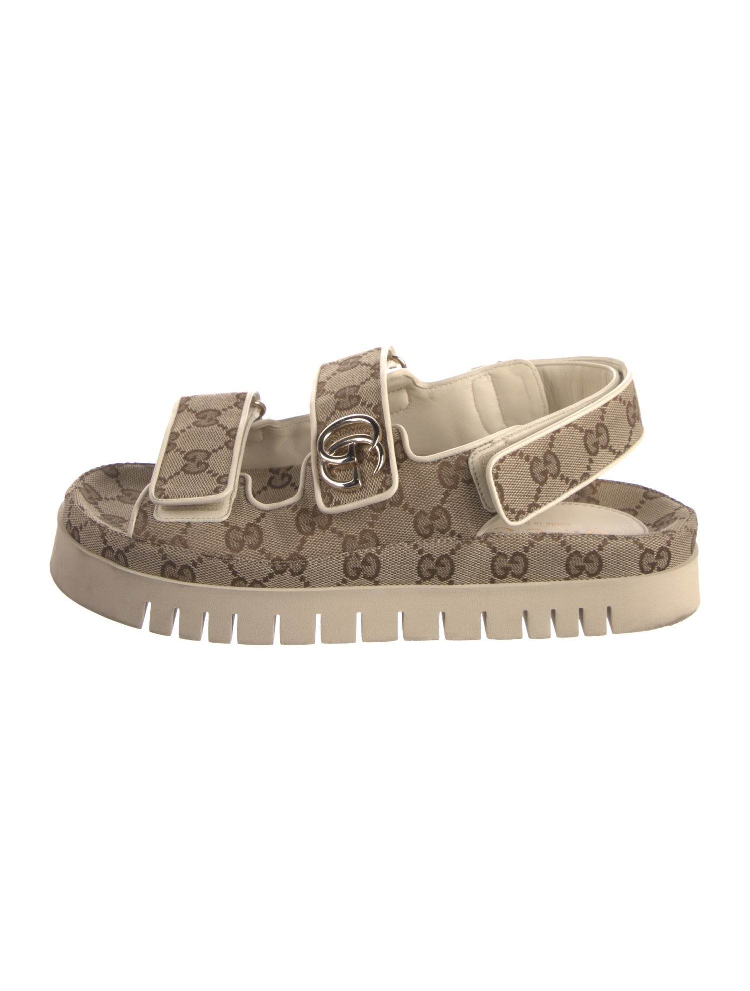 Gucci Canvas Printed Sandals