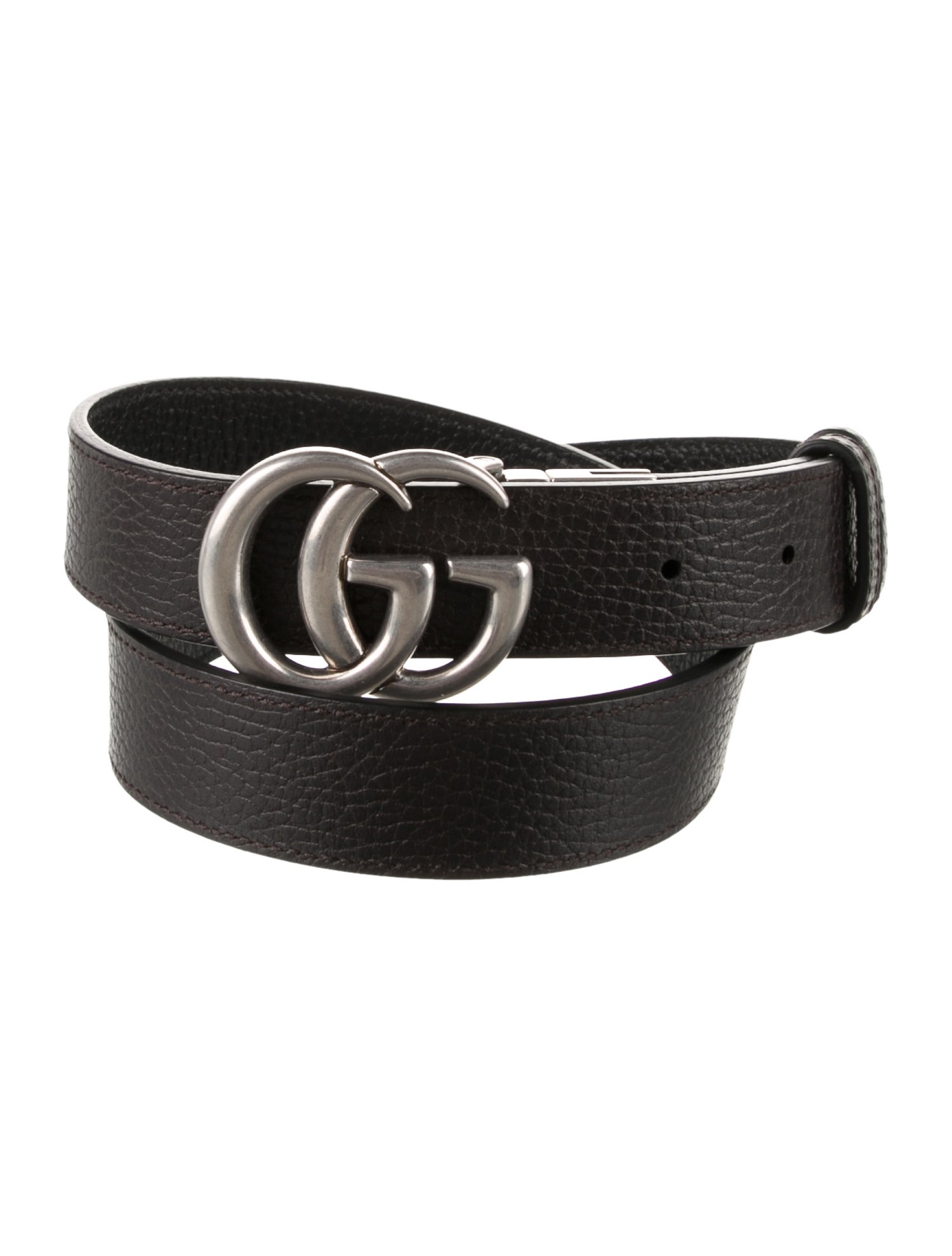 Gucci Double G Logo Skinny Waist Belt
