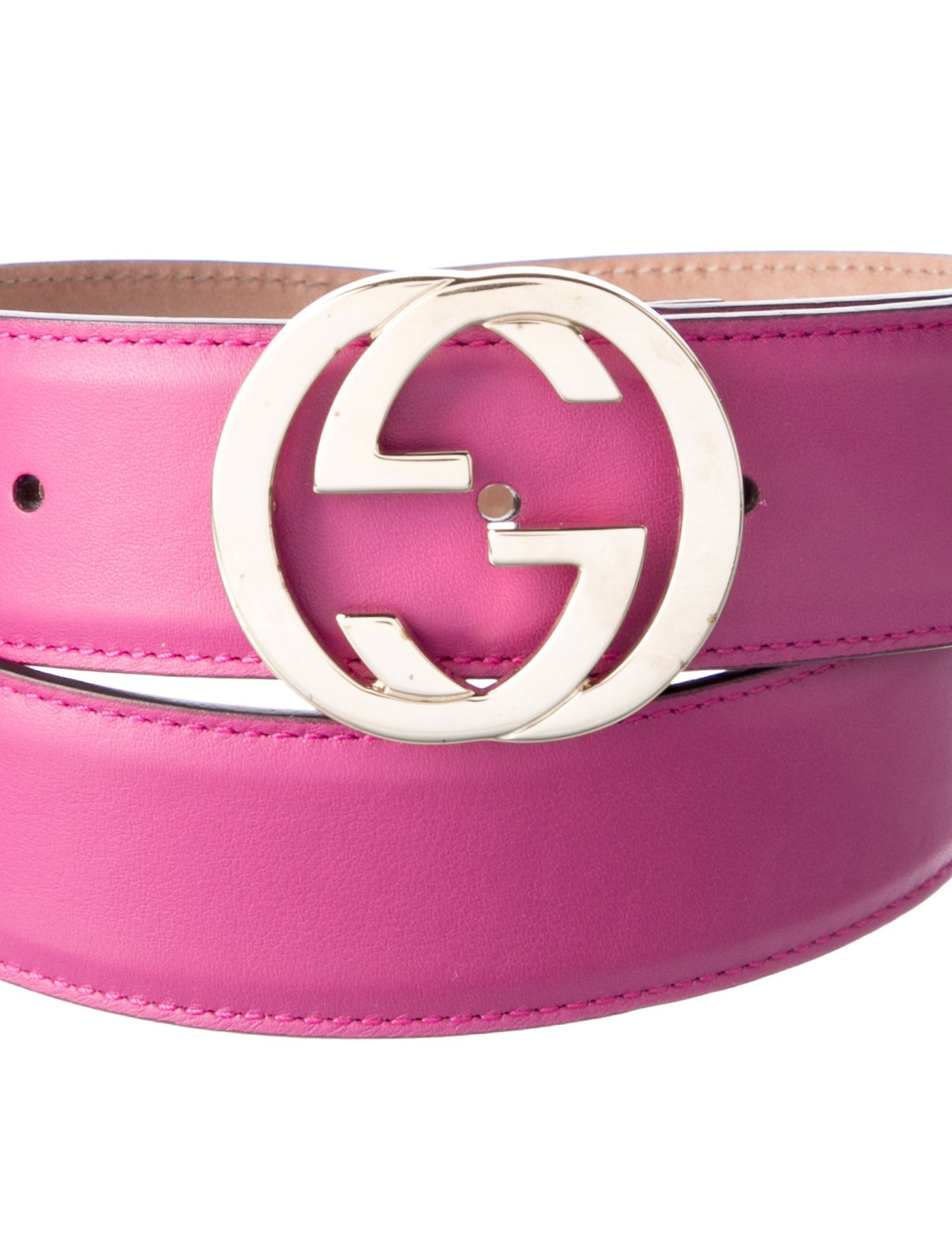 Gucci Interlocking G Logo Leather Belt