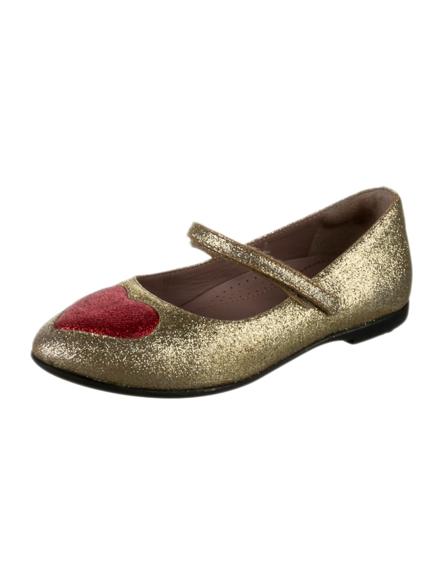 Gucci Glitter Flat Ballet Shoe