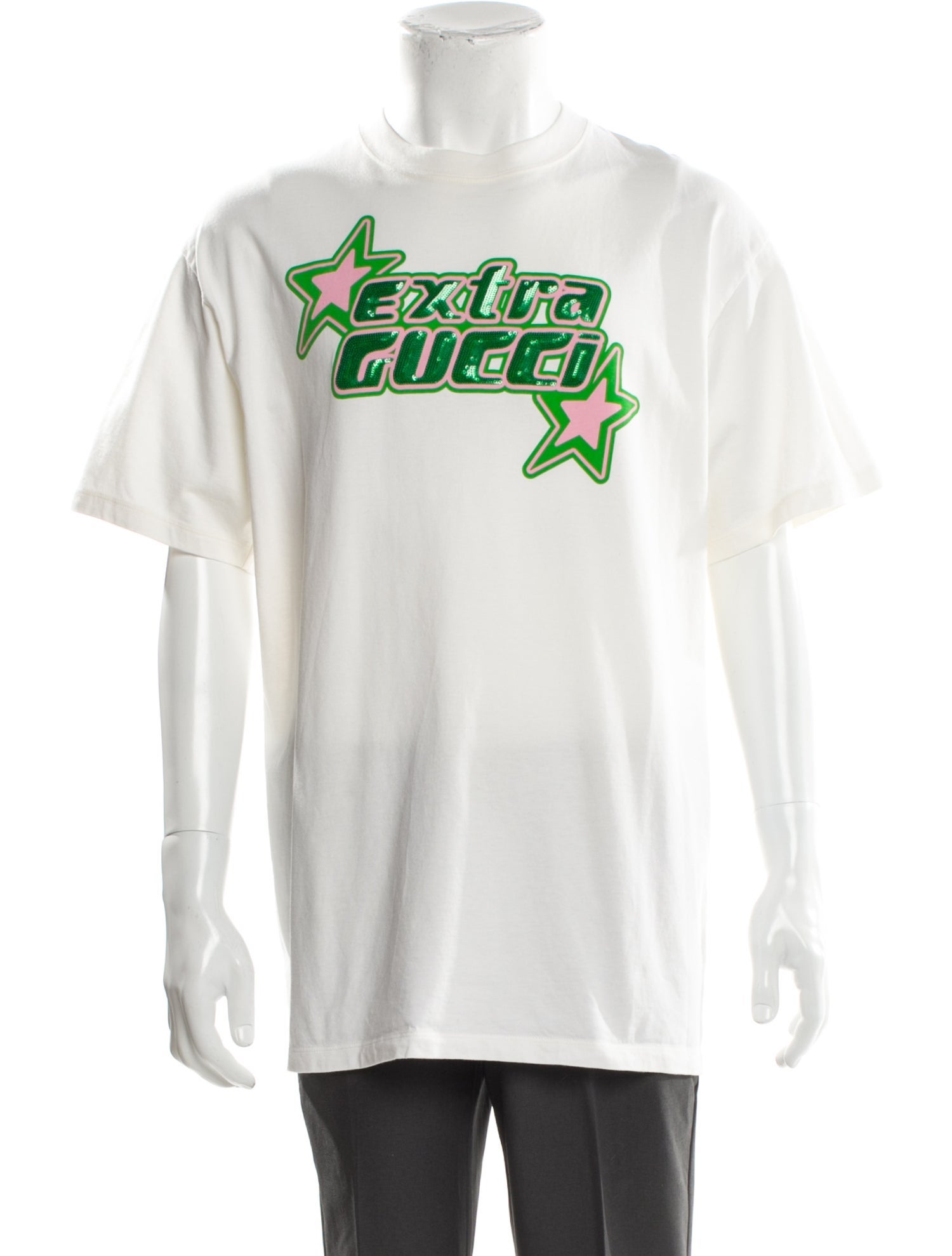 Gucci Web Accent Graphic Print T-Shirt