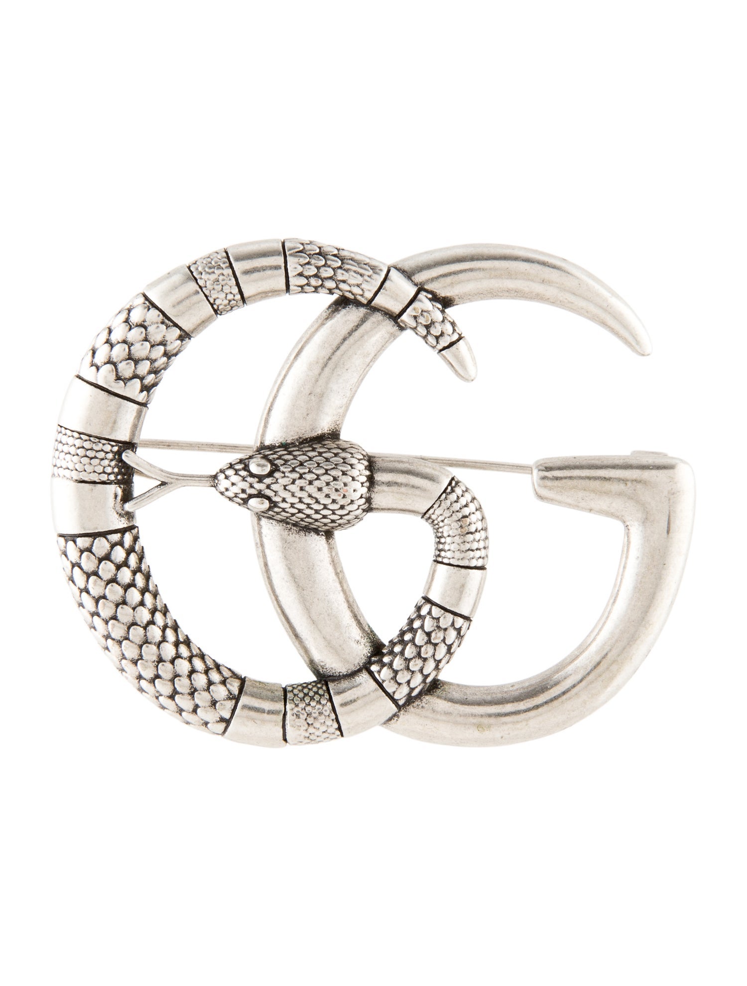 Gucci GG Snake Brooch Pin