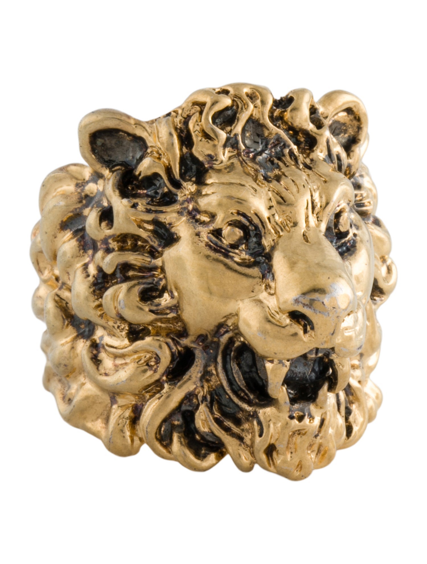 Gucci Lion Head Cocktail Ring