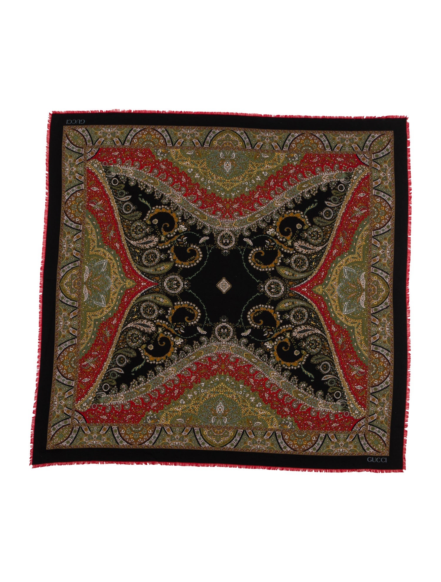 Gucci Vintage Printed Scarf