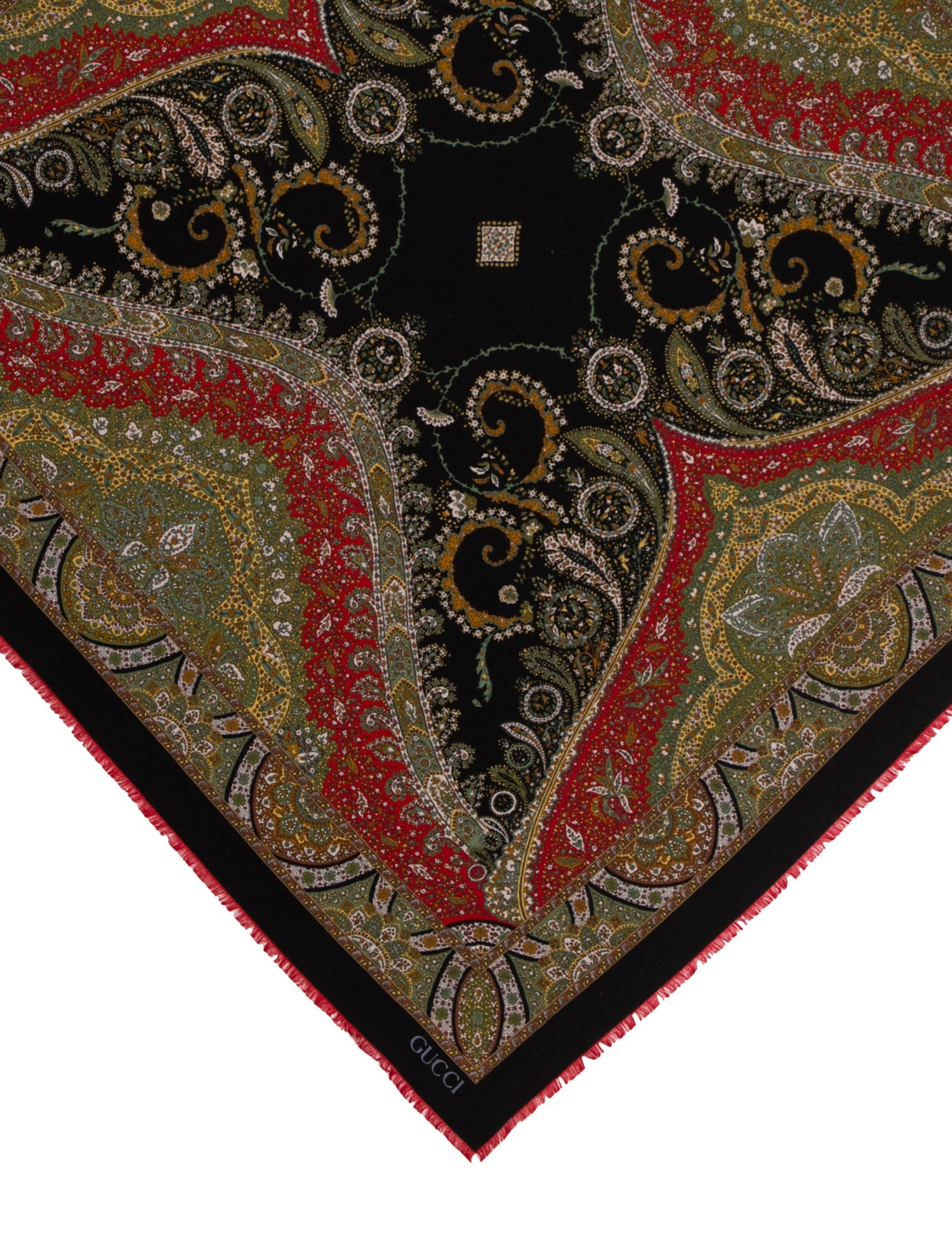 Gucci Vintage Printed Scarf