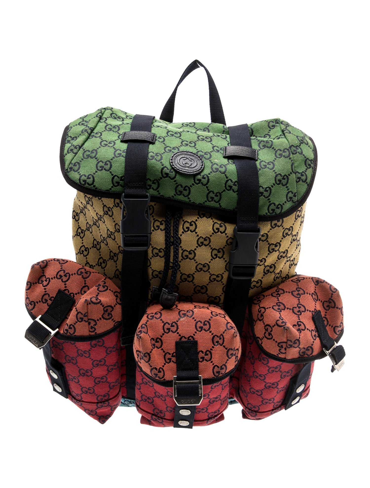 Gucci GG Canvas Multicolor GG Canvas Backpack
