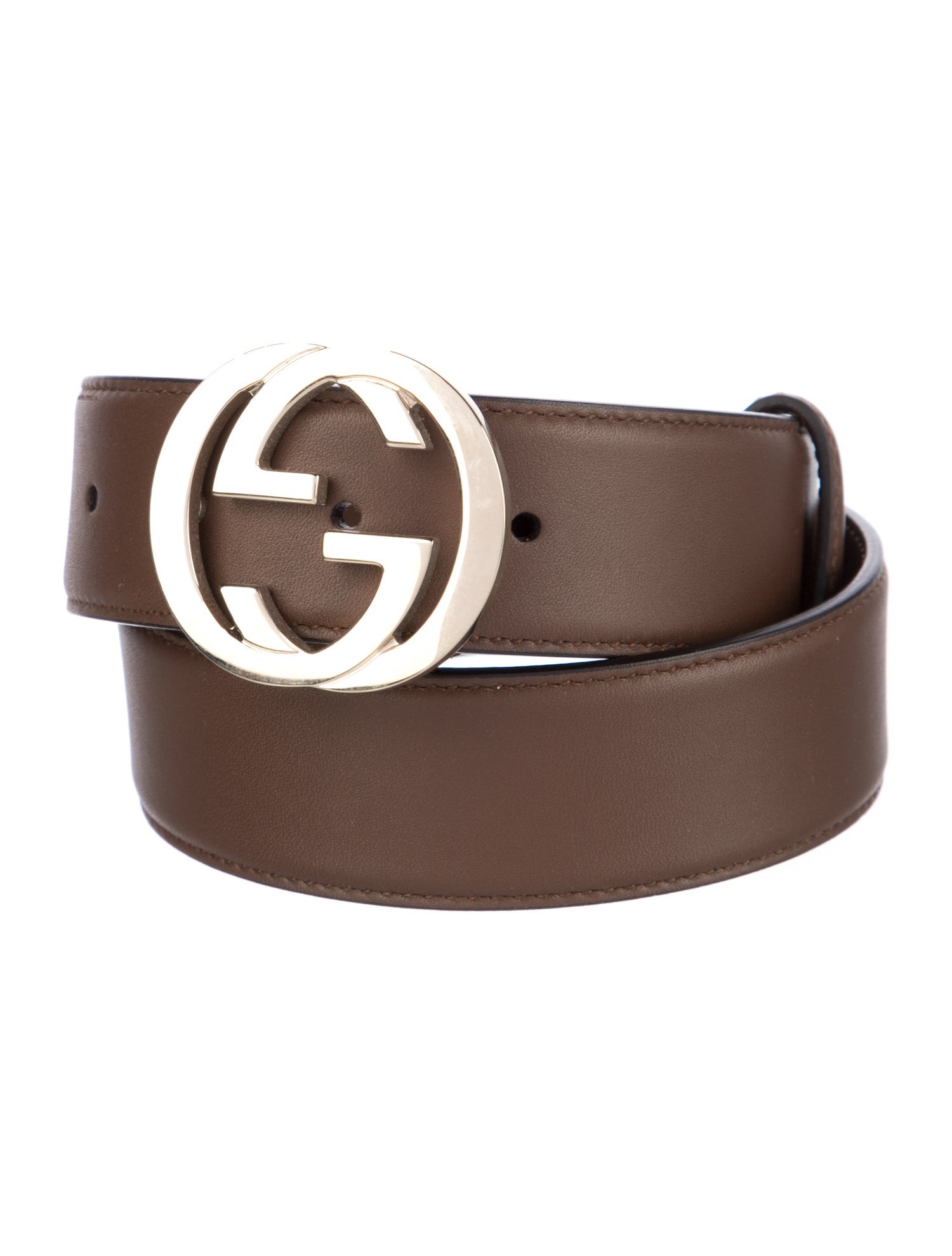 Gucci Interlocking G Logo Leather Belt