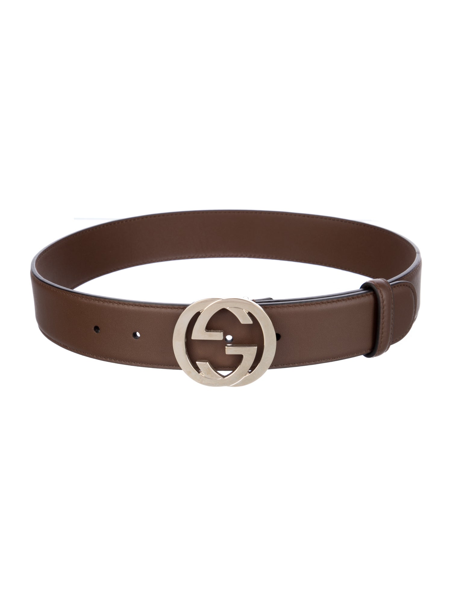 Gucci Interlocking G Logo Leather Belt