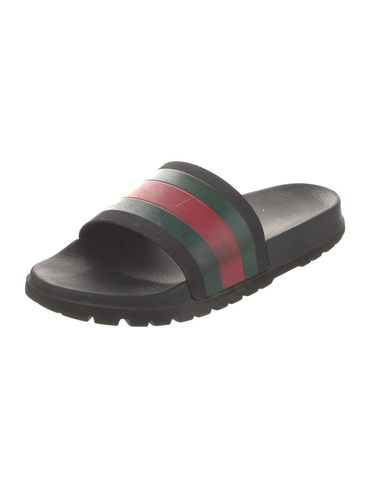 Gucci Web Accent Rubber Slides