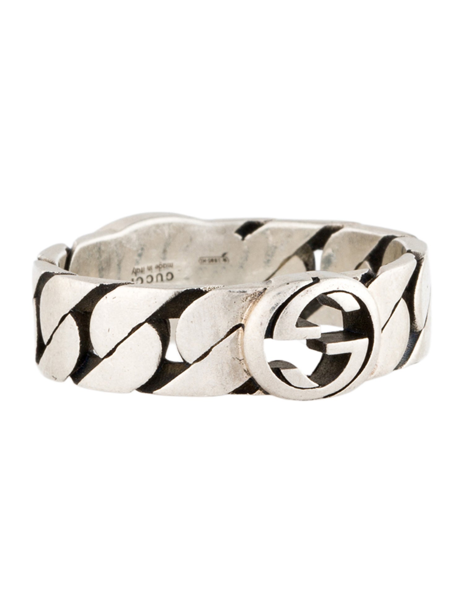 Gucci Enamel Interlocking G Ring