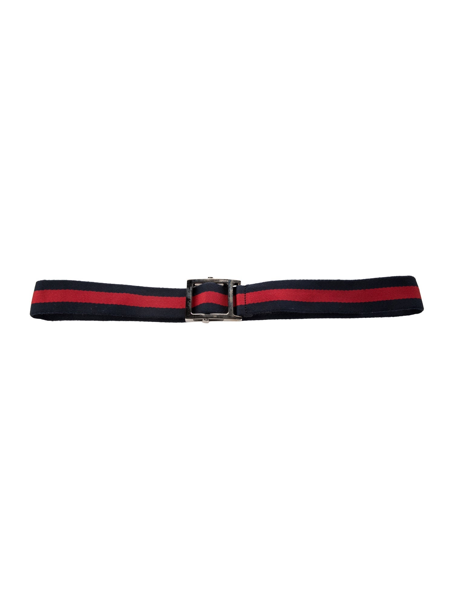 Gucci Sylvie Web Accent Canvas Belt