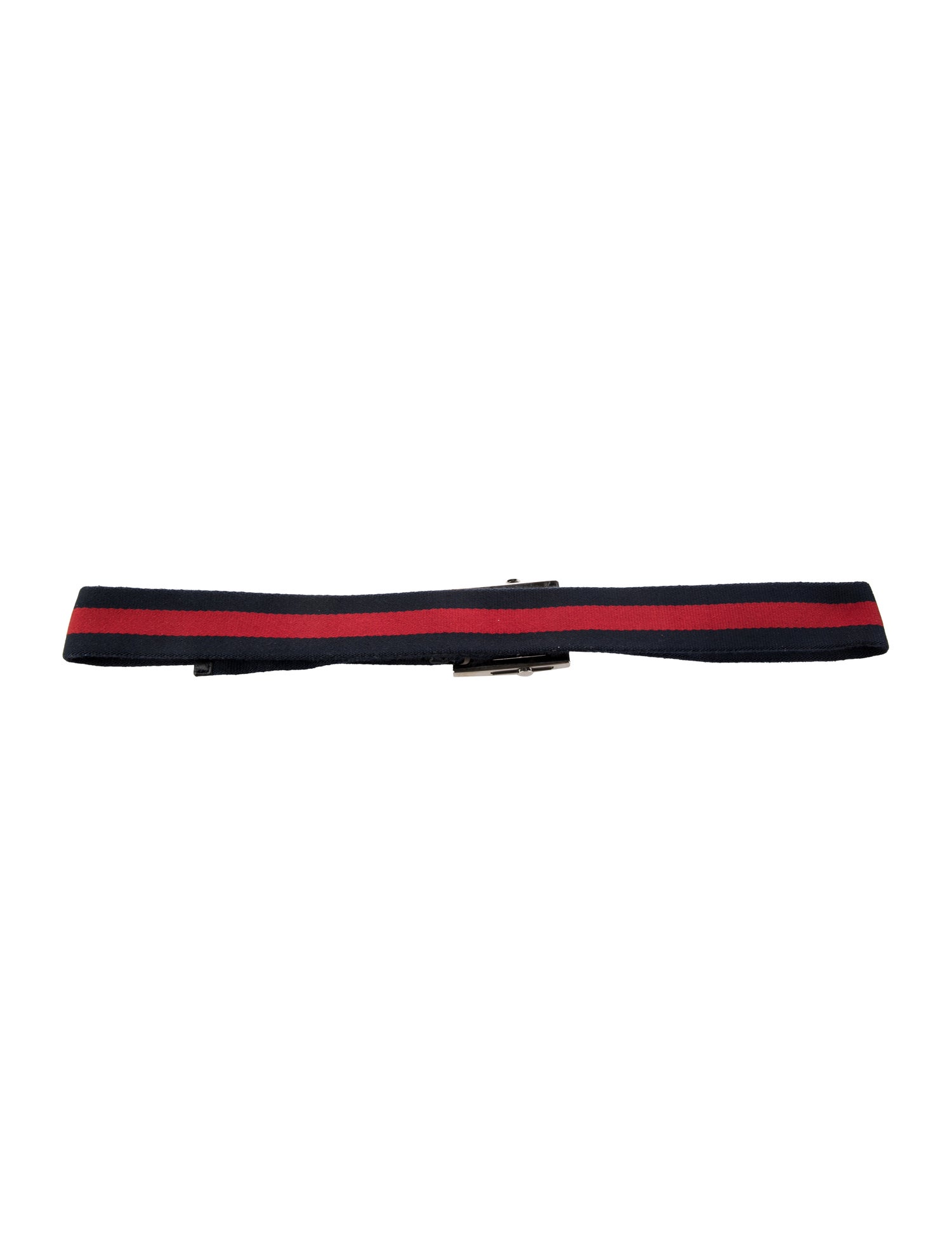 Gucci Sylvie Web Accent Canvas Belt