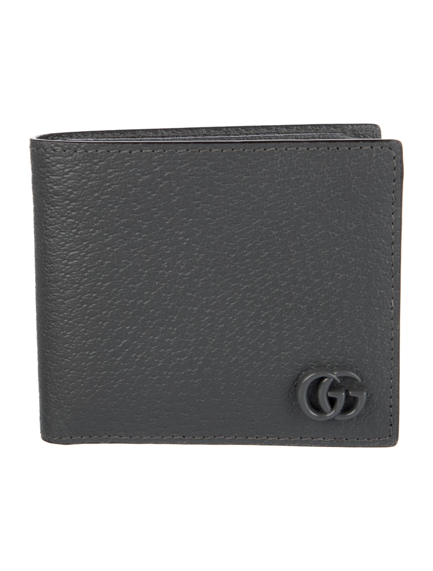 Gucci Double G Logo Leather Bifold Wallet w/ Tags