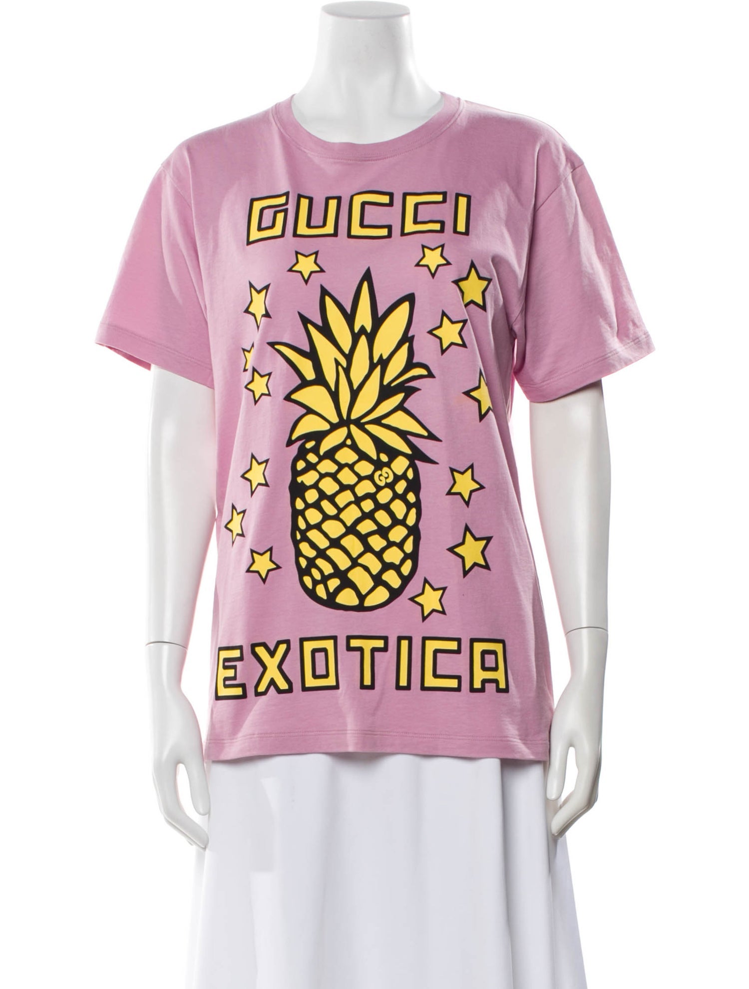 Gucci Graphic Print Crew Neck T-Shirt