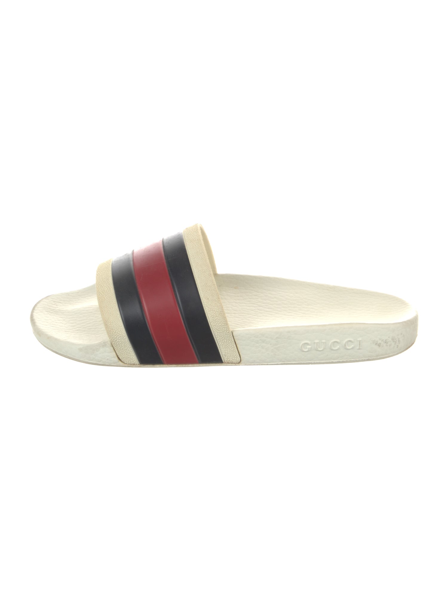 Gucci Web Accent Rubber Slides