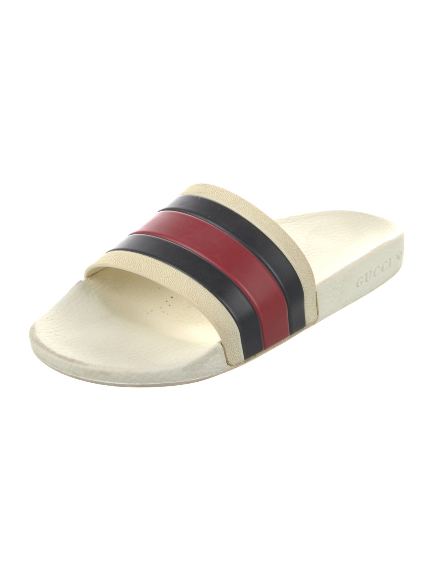 Gucci Web Accent Rubber Slides
