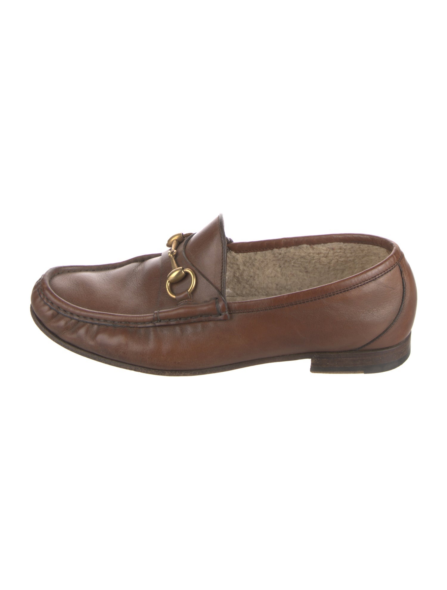 Gucci Horsebit Accent Leather Dress Loafers