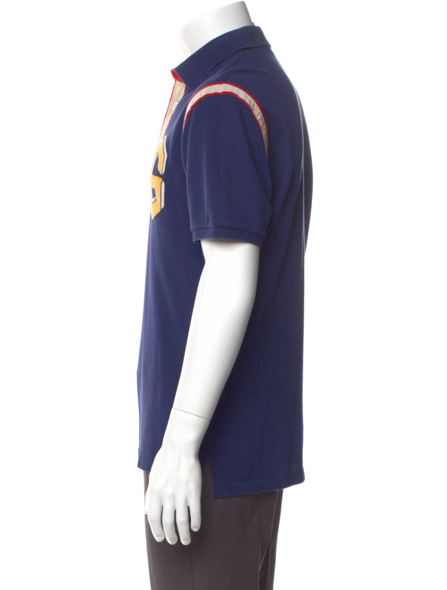 Gucci Graphic Print Crew Neck Polo Shirt