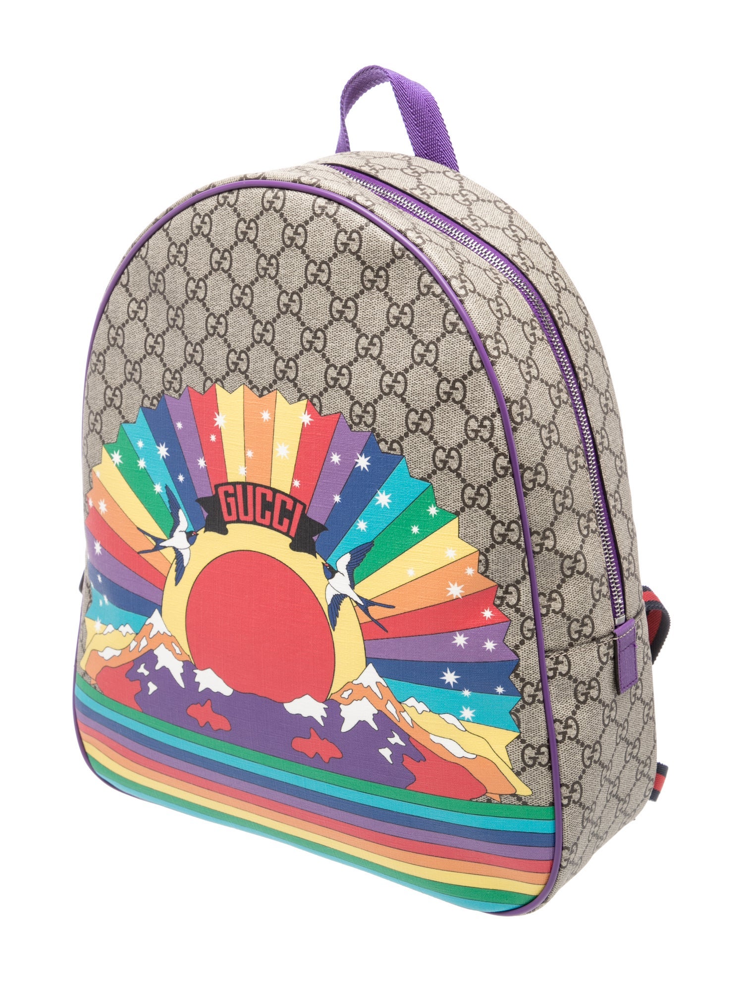 Gucci GG Rainbow Birds Backpack