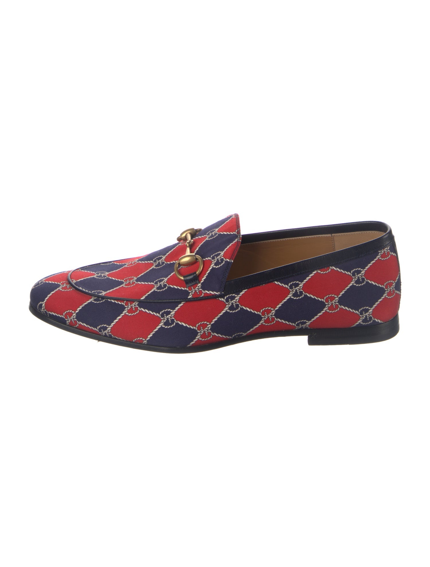 Gucci Horsebit Accent Printed Loafers