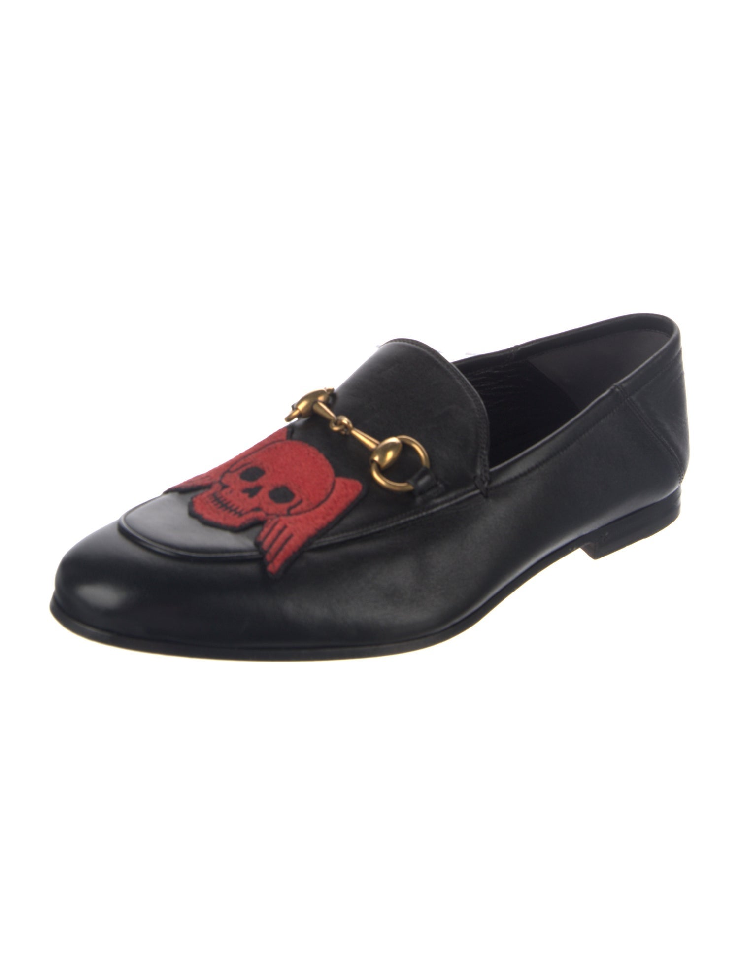 Gucci Horsebit Accent Leather Dress Loafers