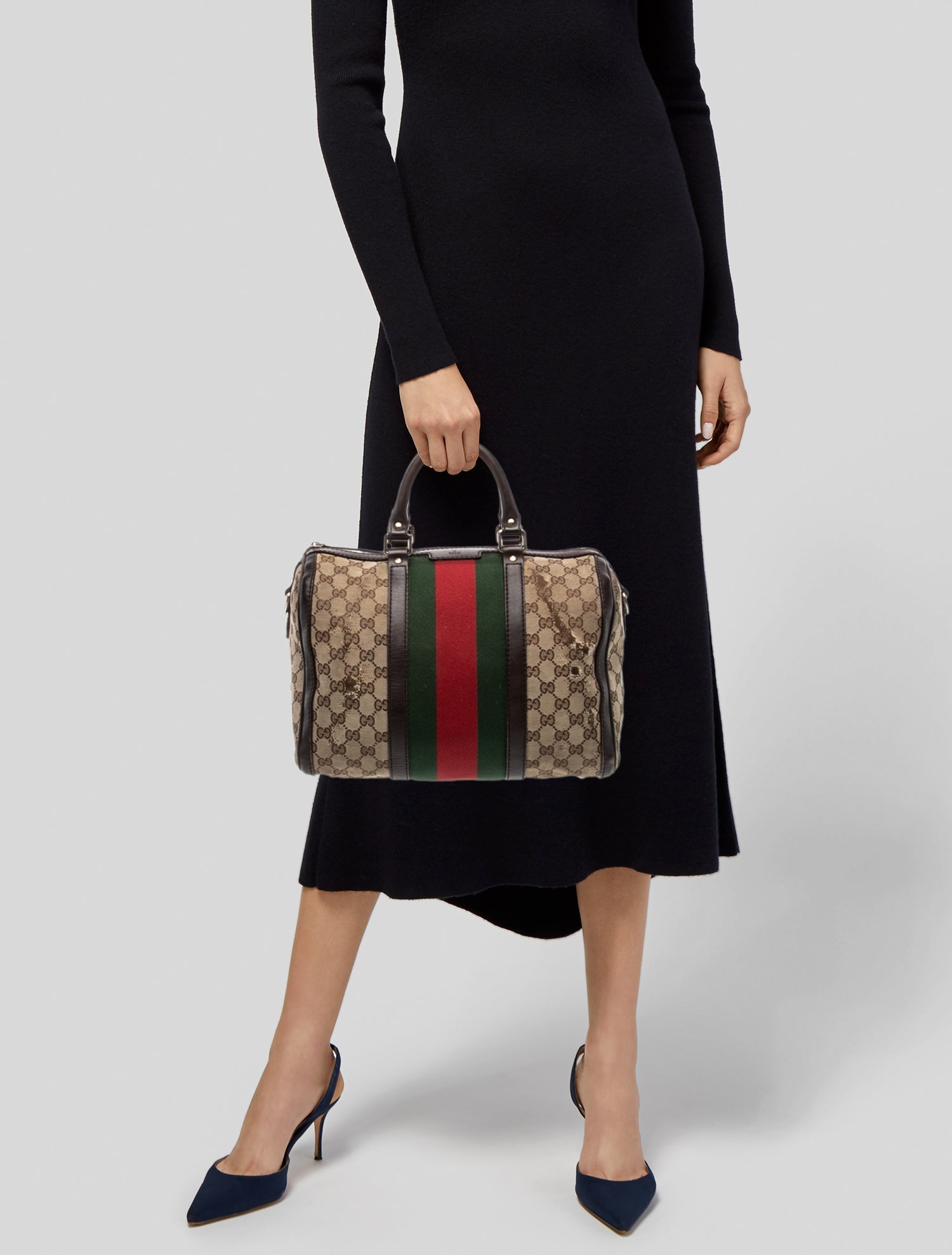 Gucci GG Canvas Boston Medium