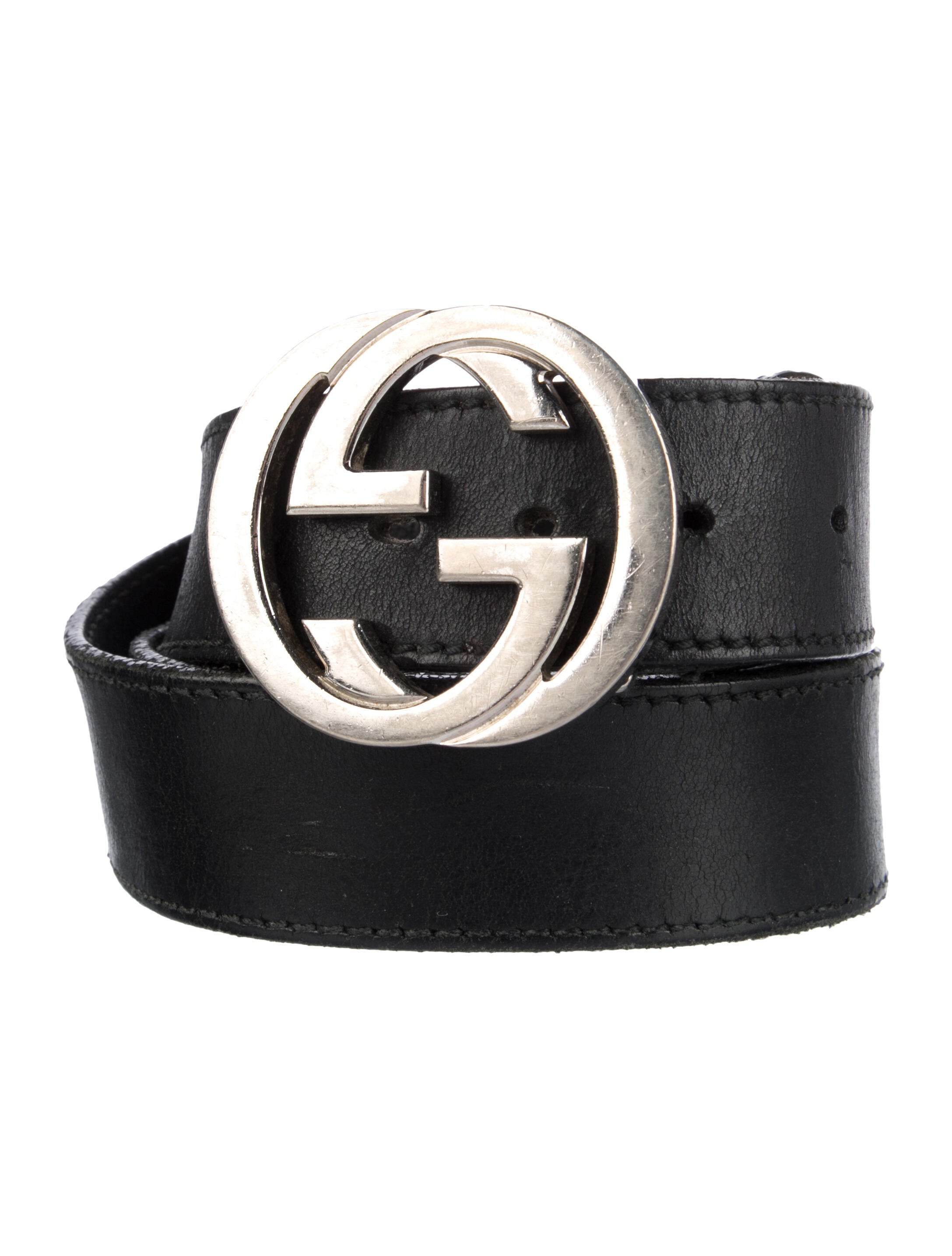 Gucci Interlocking G Logo Leather Belt