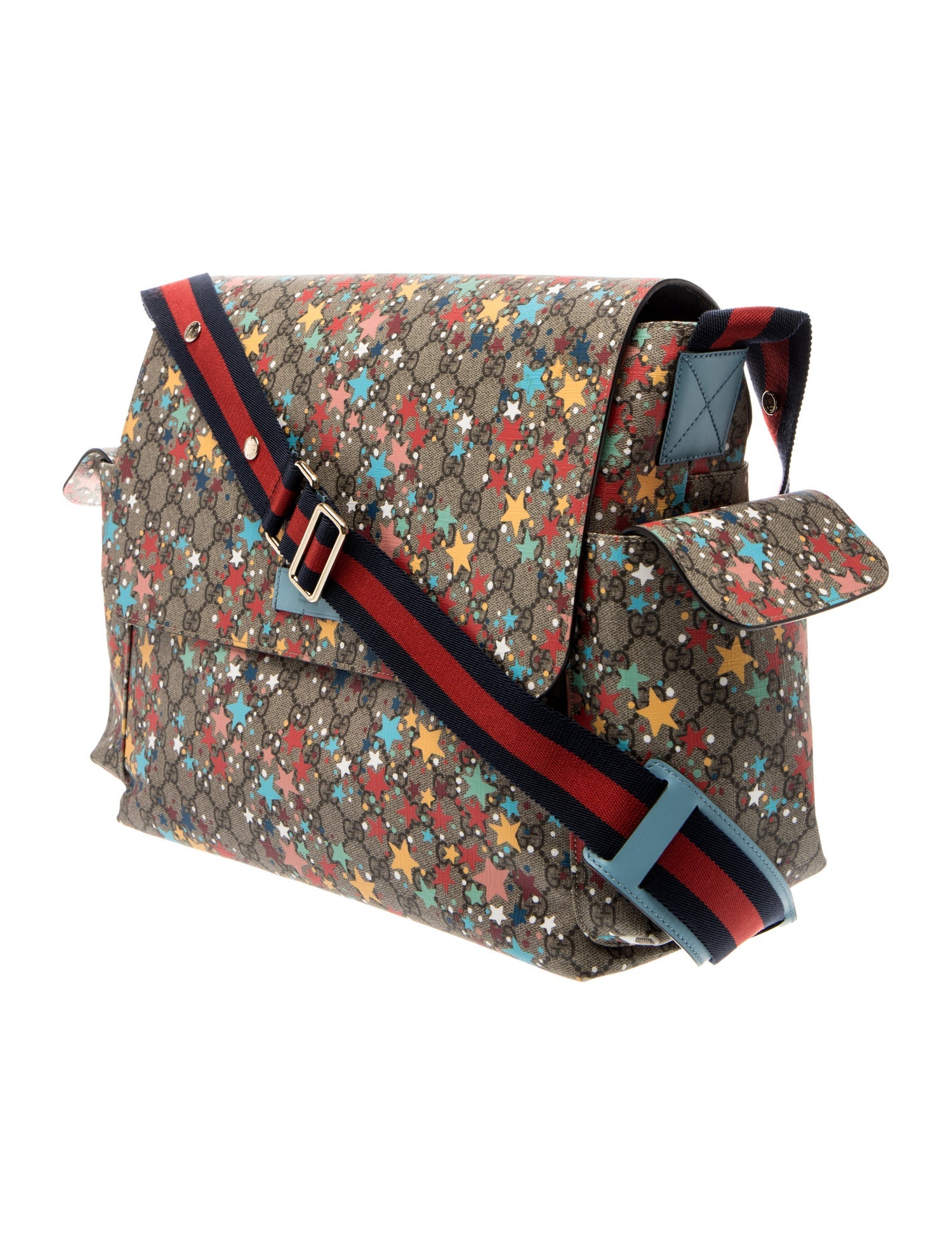 Gucci Kids GG Supreme Star Print Diaper Bag