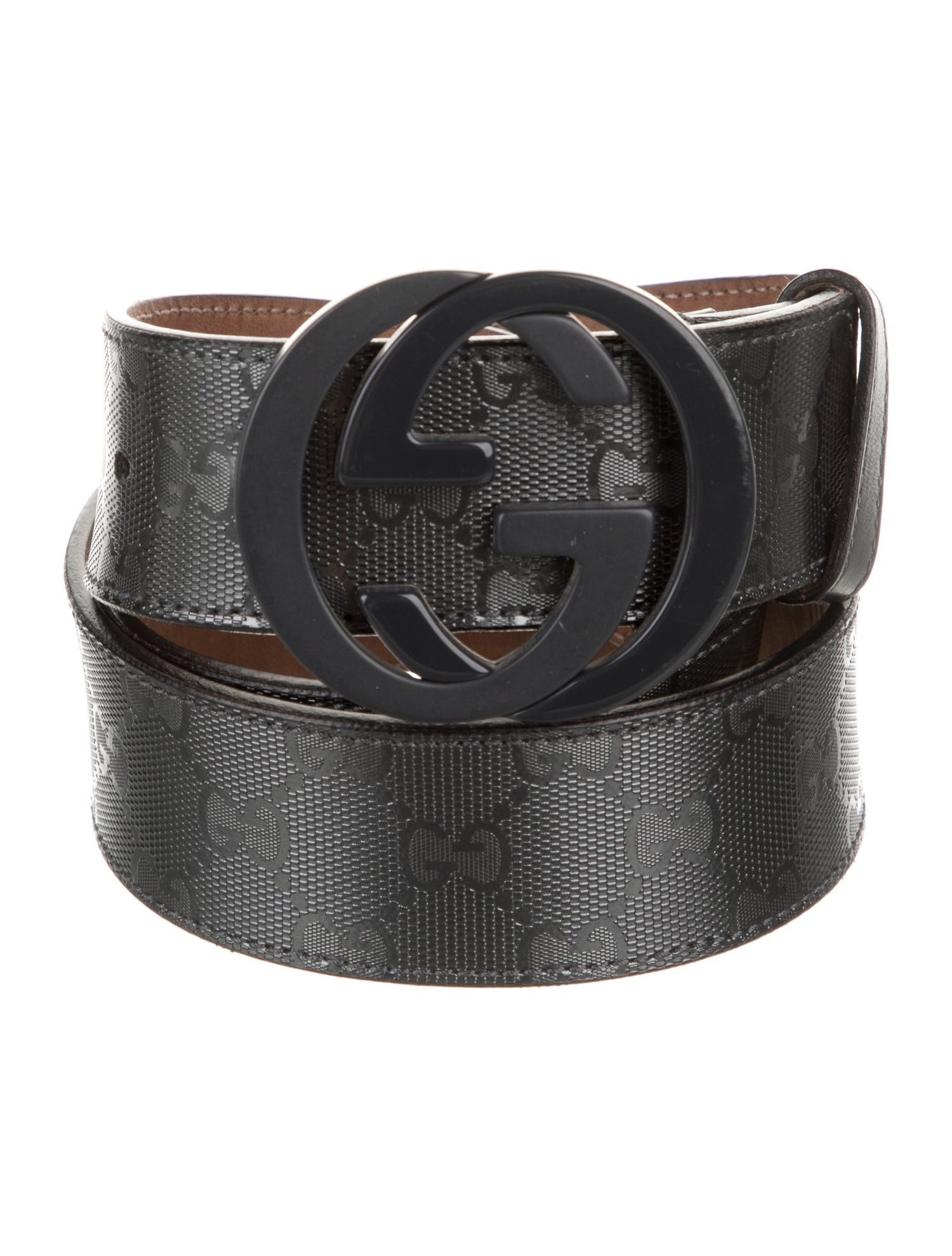 Gucci GG Imprimé Leather Waist Belt