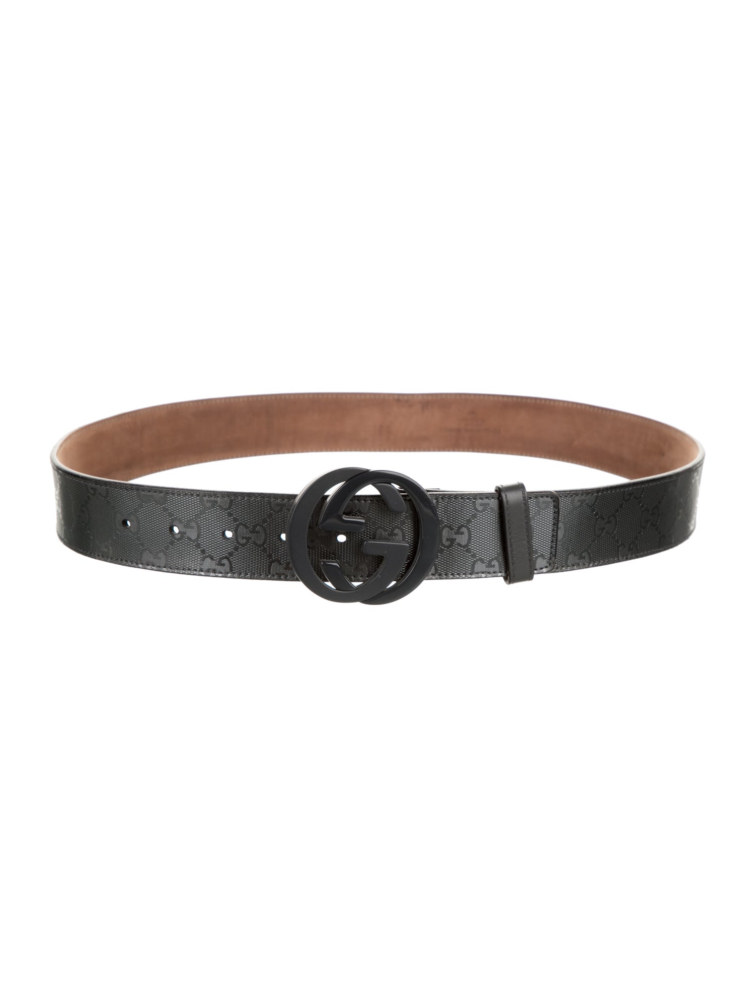 Gucci GG Imprimé Leather Waist Belt