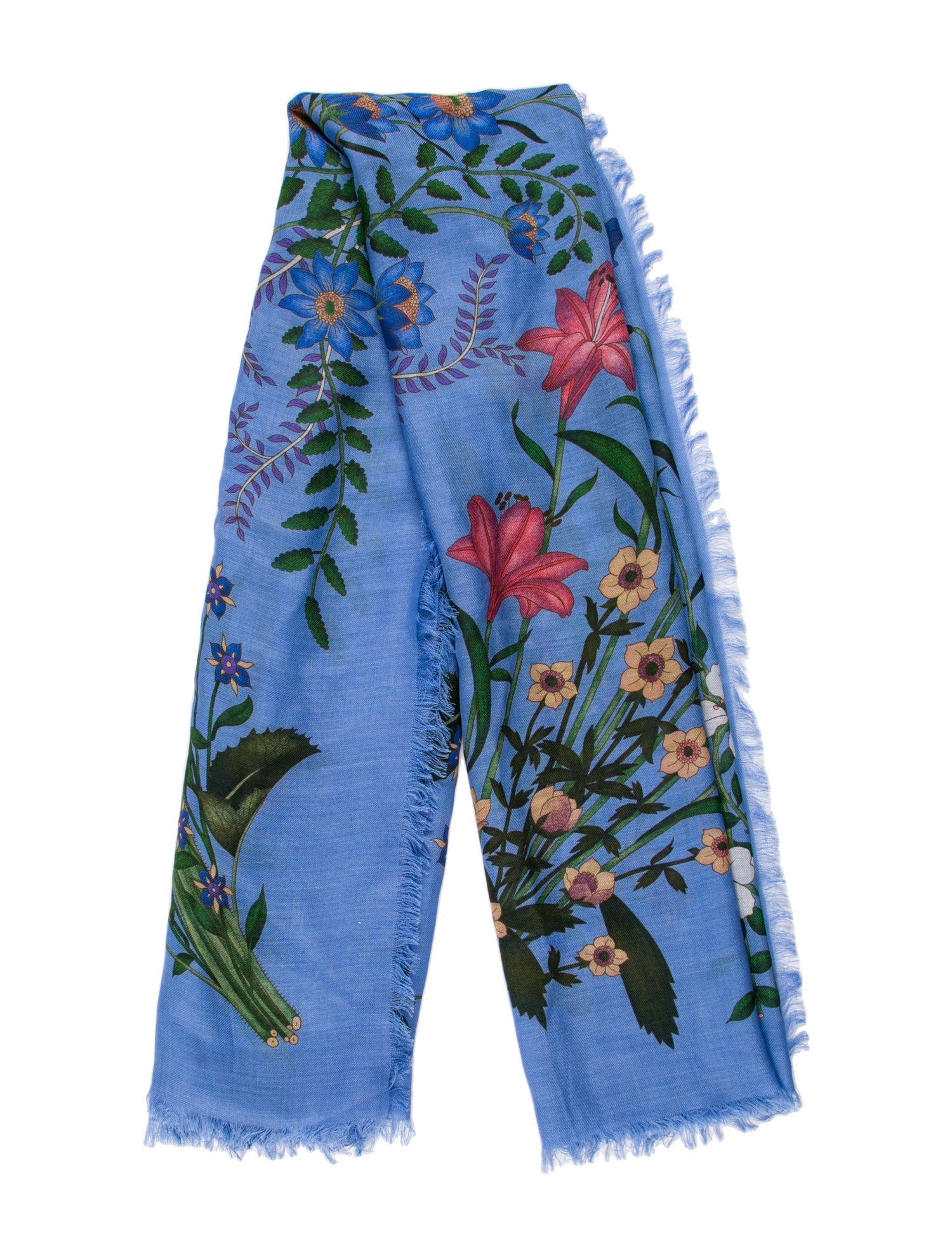 Gucci Flora Print Scarf
