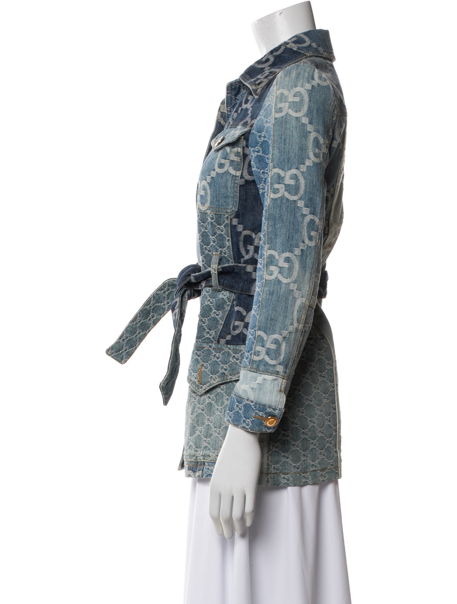 Gucci 2022 Printed Denim Jacket