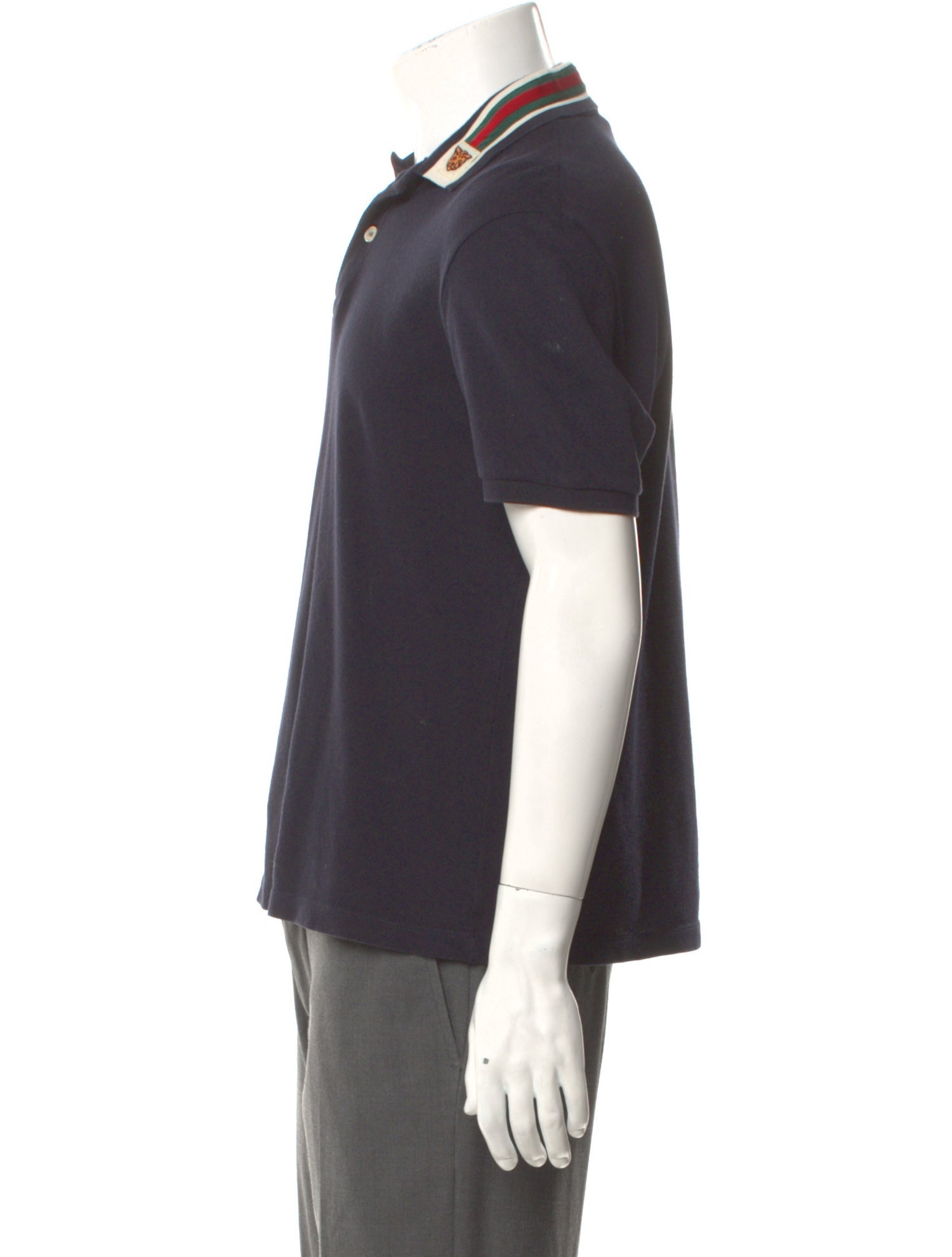 Gucci Web Accent Collar Polo Shirt