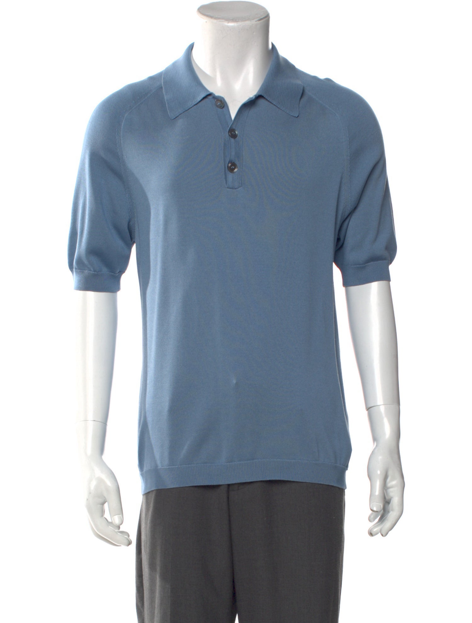 Gucci Silk Mock Neck Polo Sweater