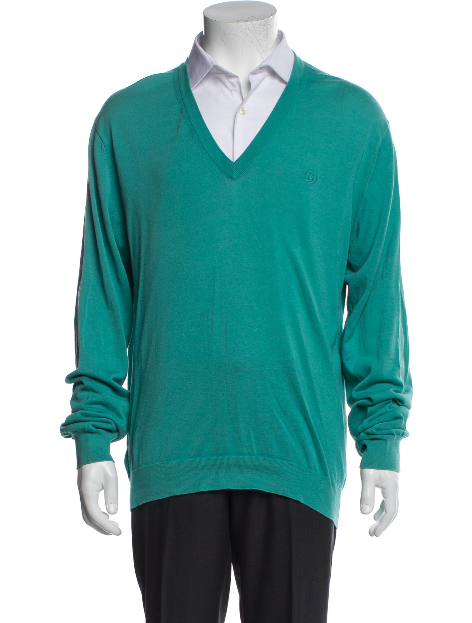 Gucci V-Neck Long Sleeve Pullover