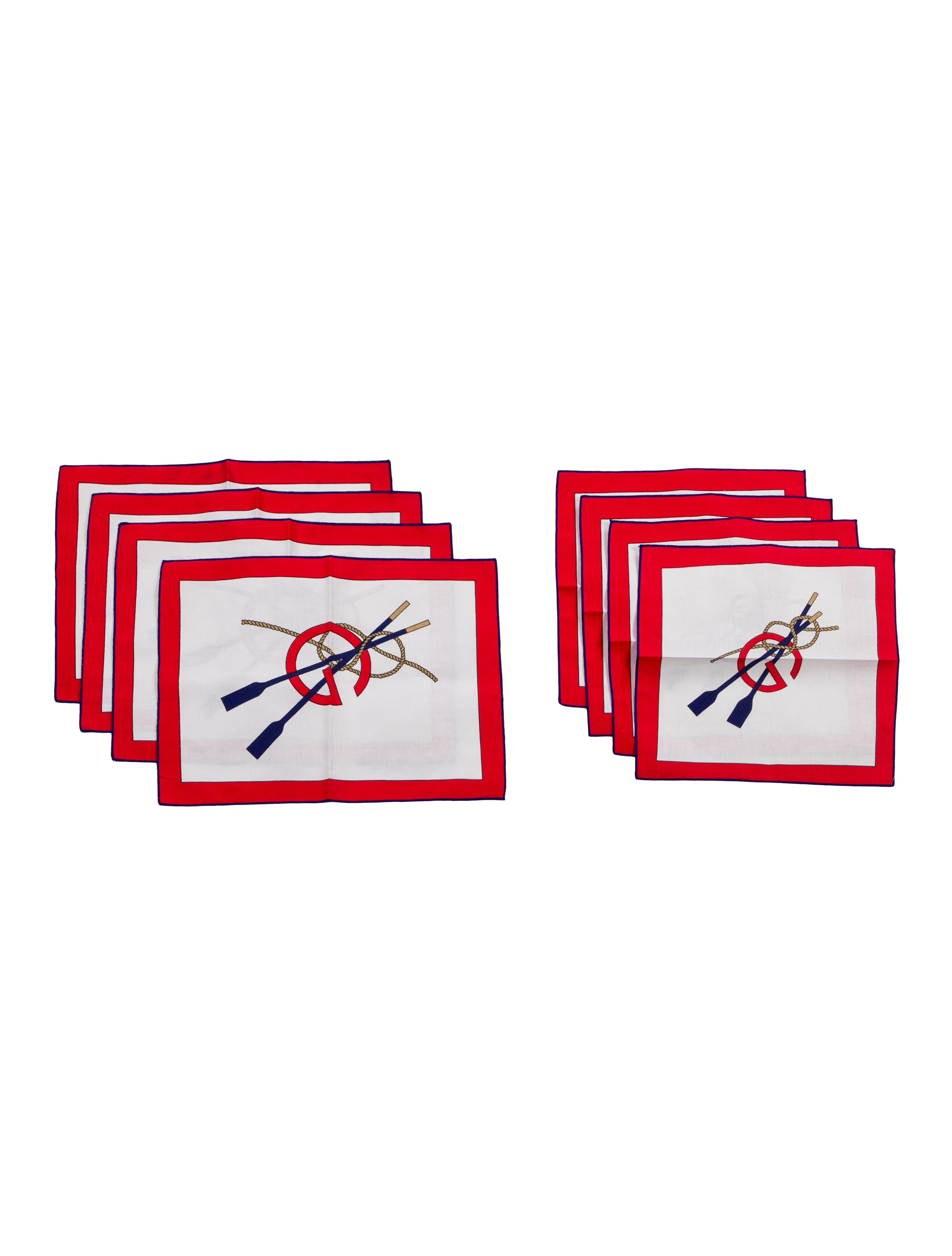Gucci 8-Piece Vintage Placemat & Napkin Set