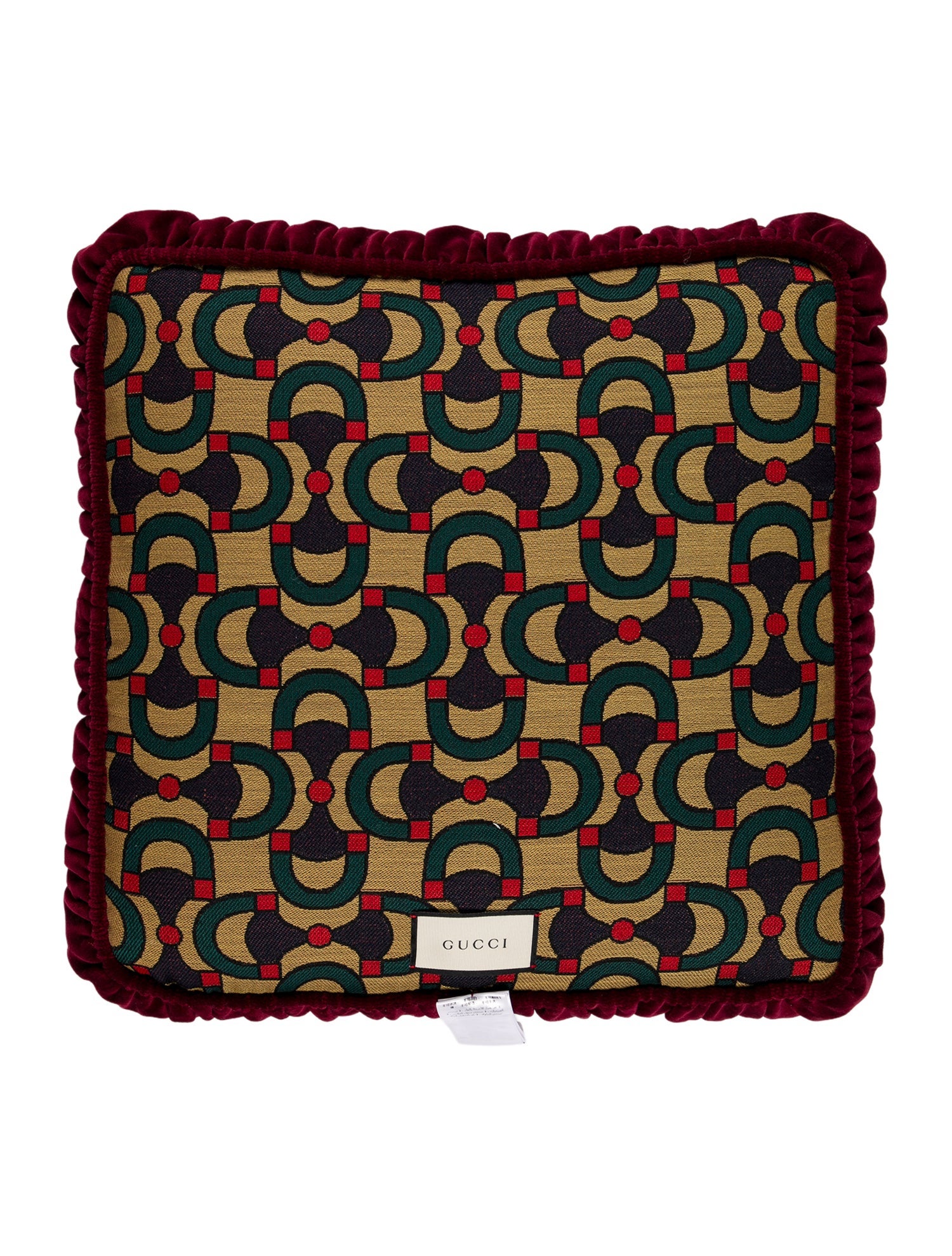Gucci Velvet Kingsnake Cushion