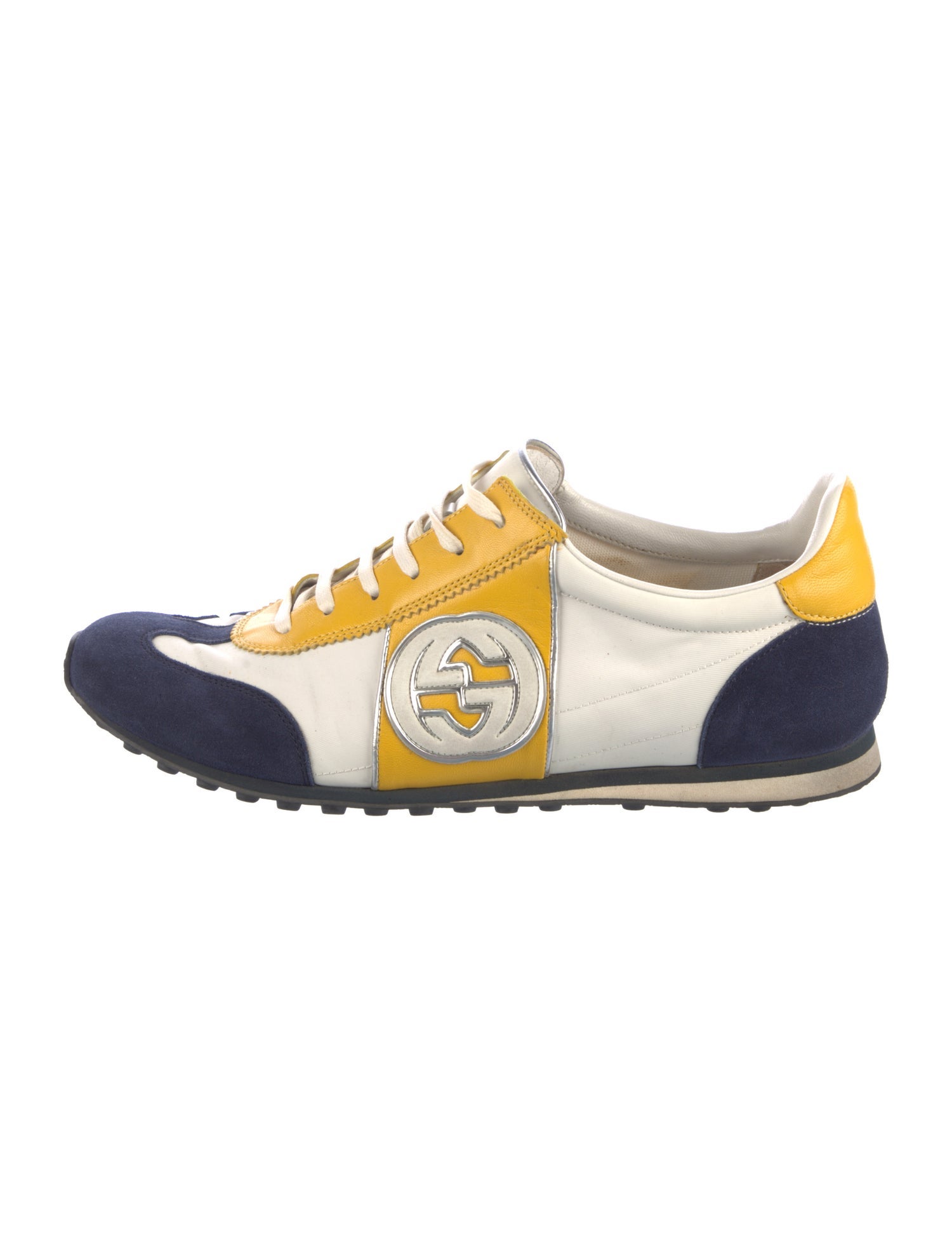 Gucci Interlocking G Logo Leather Sneakers