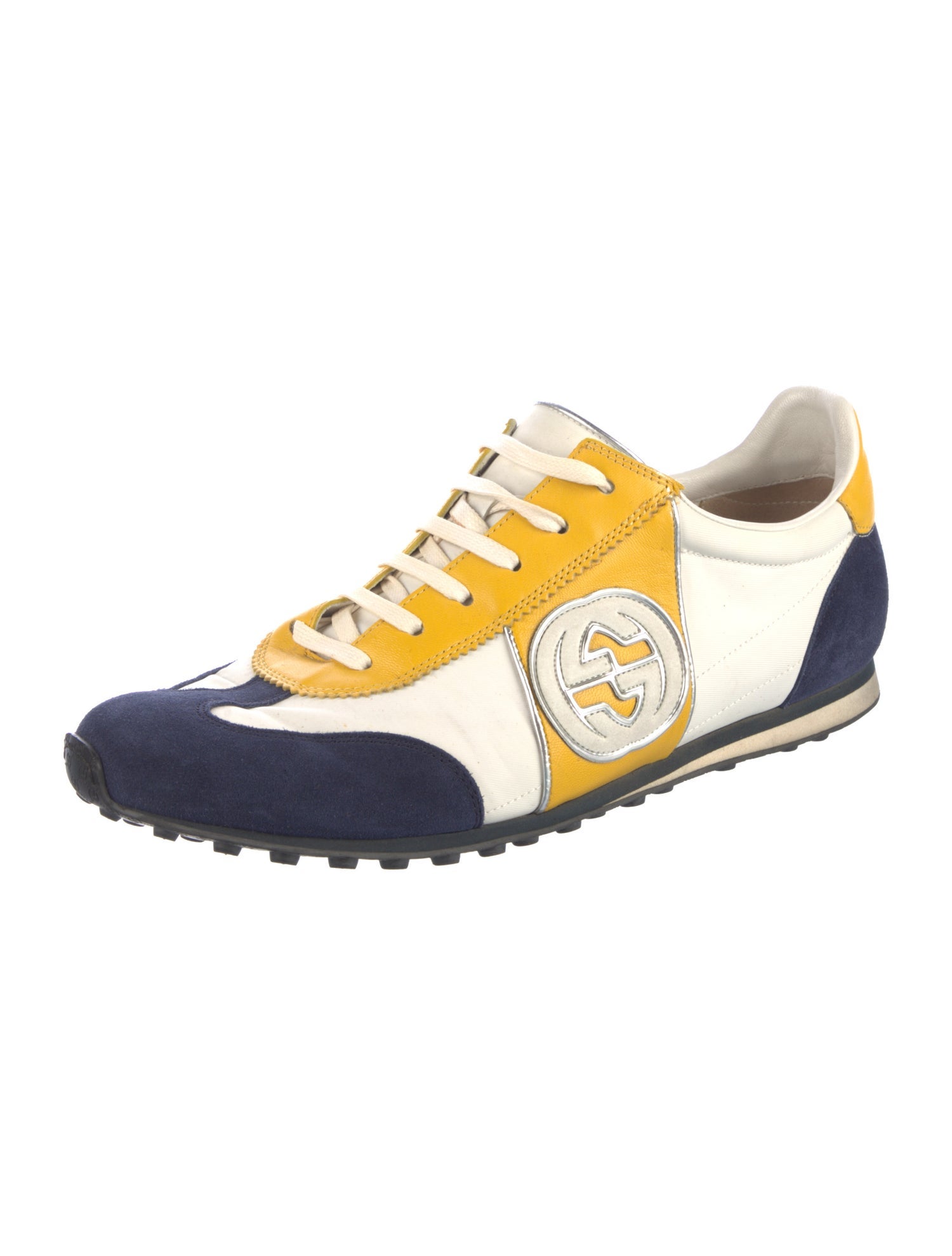 Gucci Interlocking G Logo Leather Sneakers