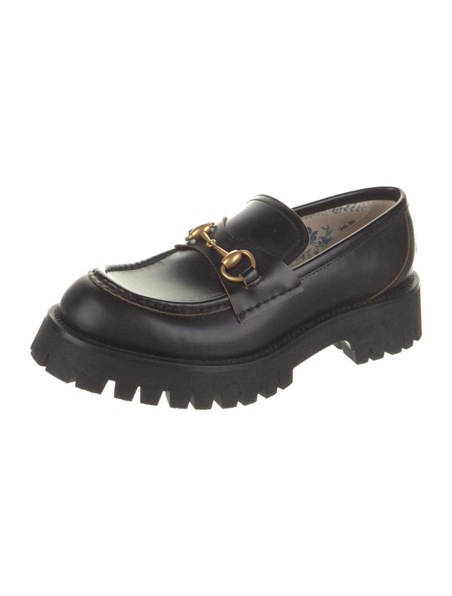 Gucci Horsebit Accent Leather Loafers