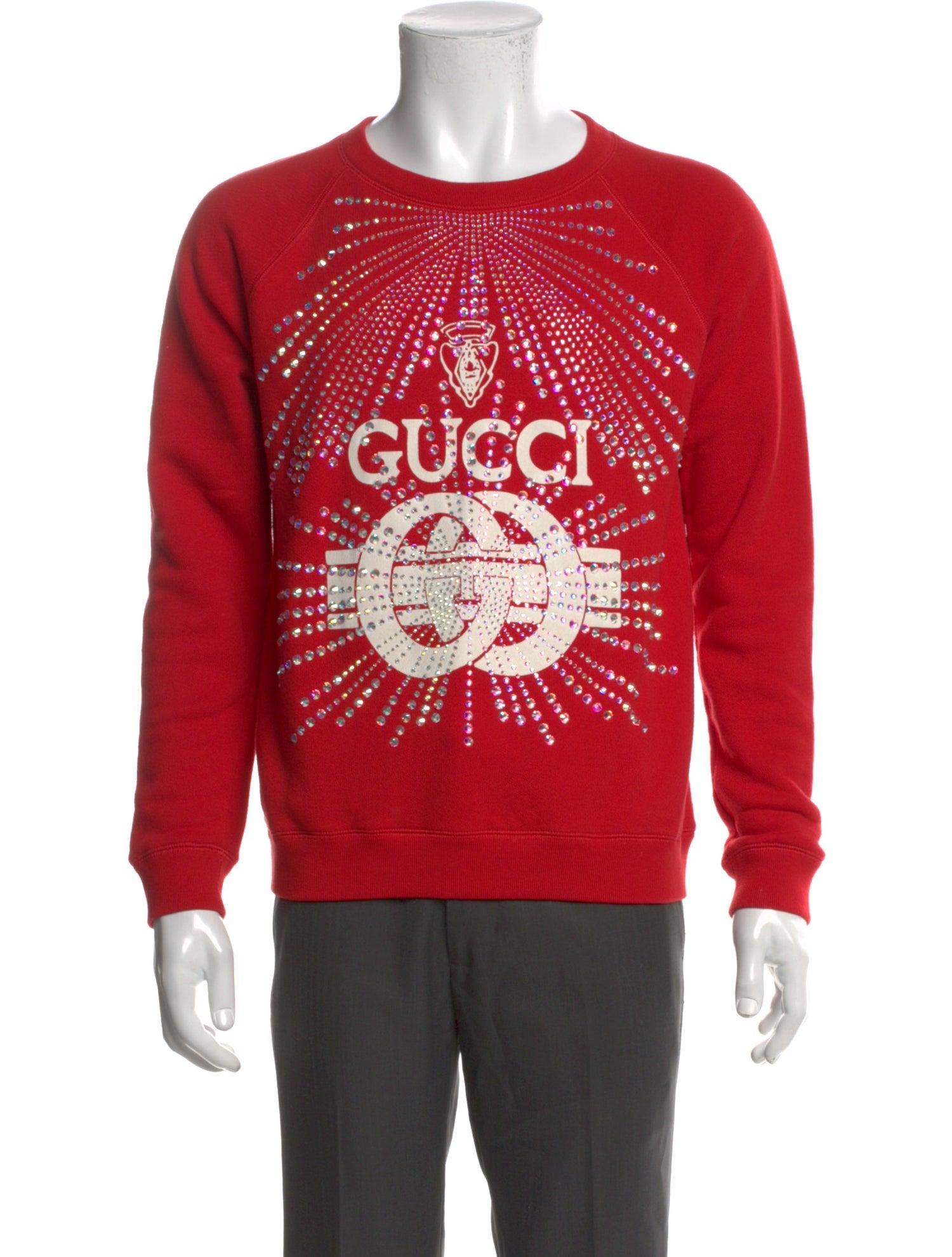 Gucci Graphic Print Crew Neck Pullover