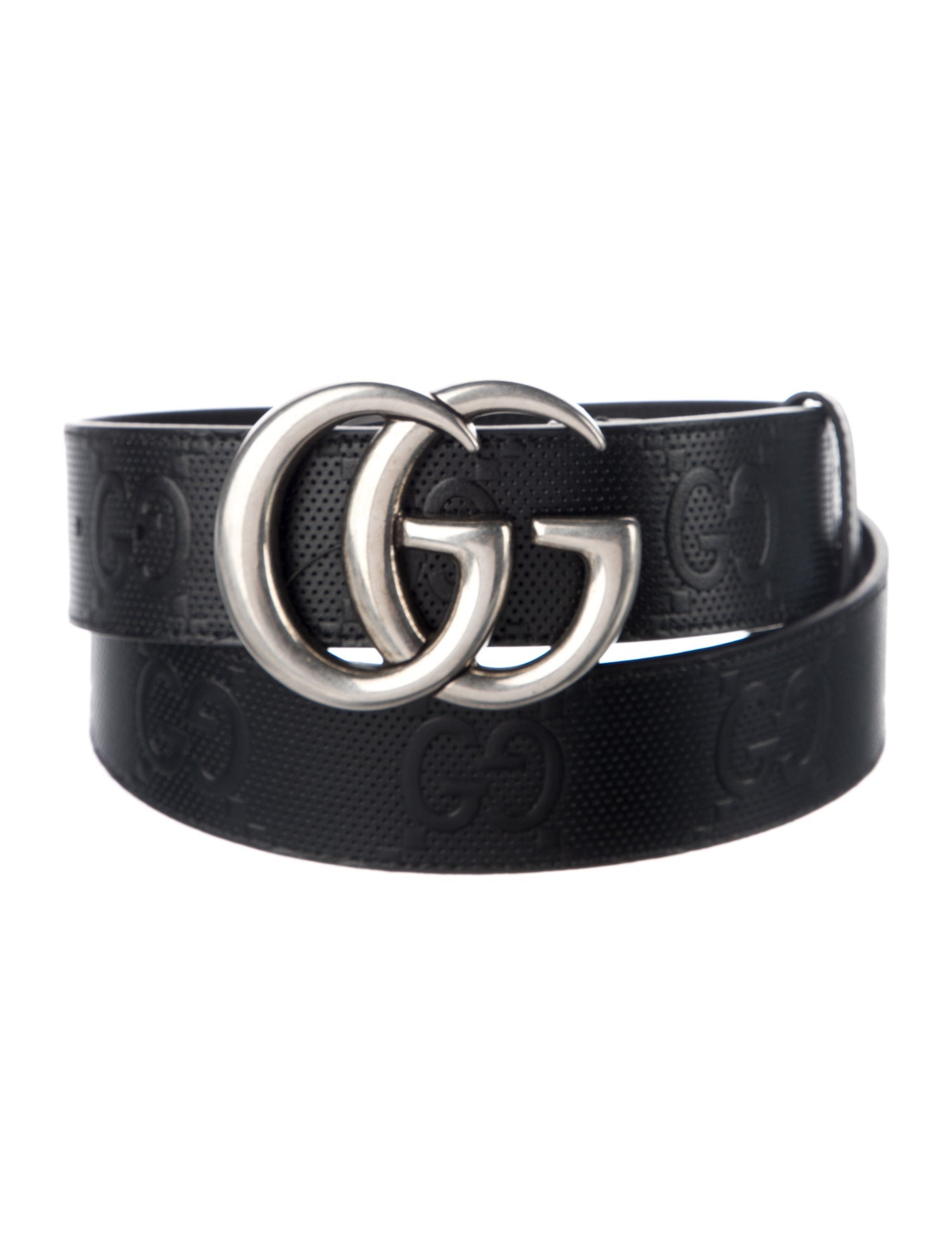 Gucci GG Logo Leather Waist Belt w/ Tags