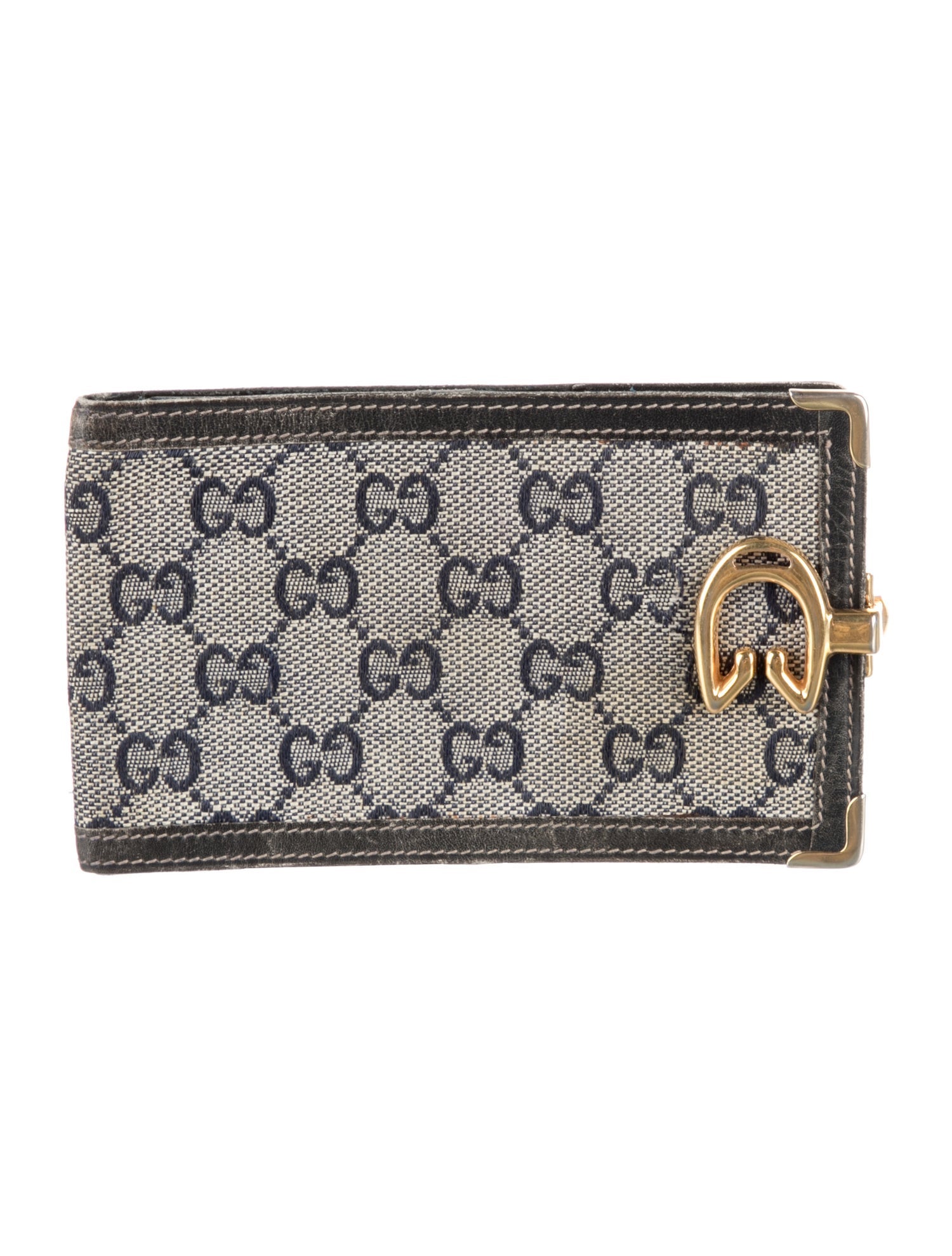 Gucci Vintage GG Canvas French Purse