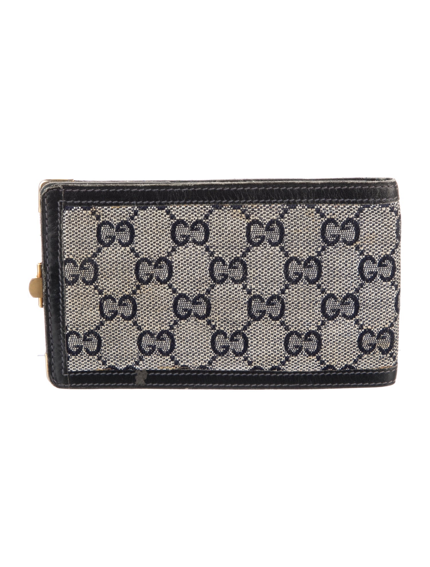 Gucci Vintage GG Canvas French Purse