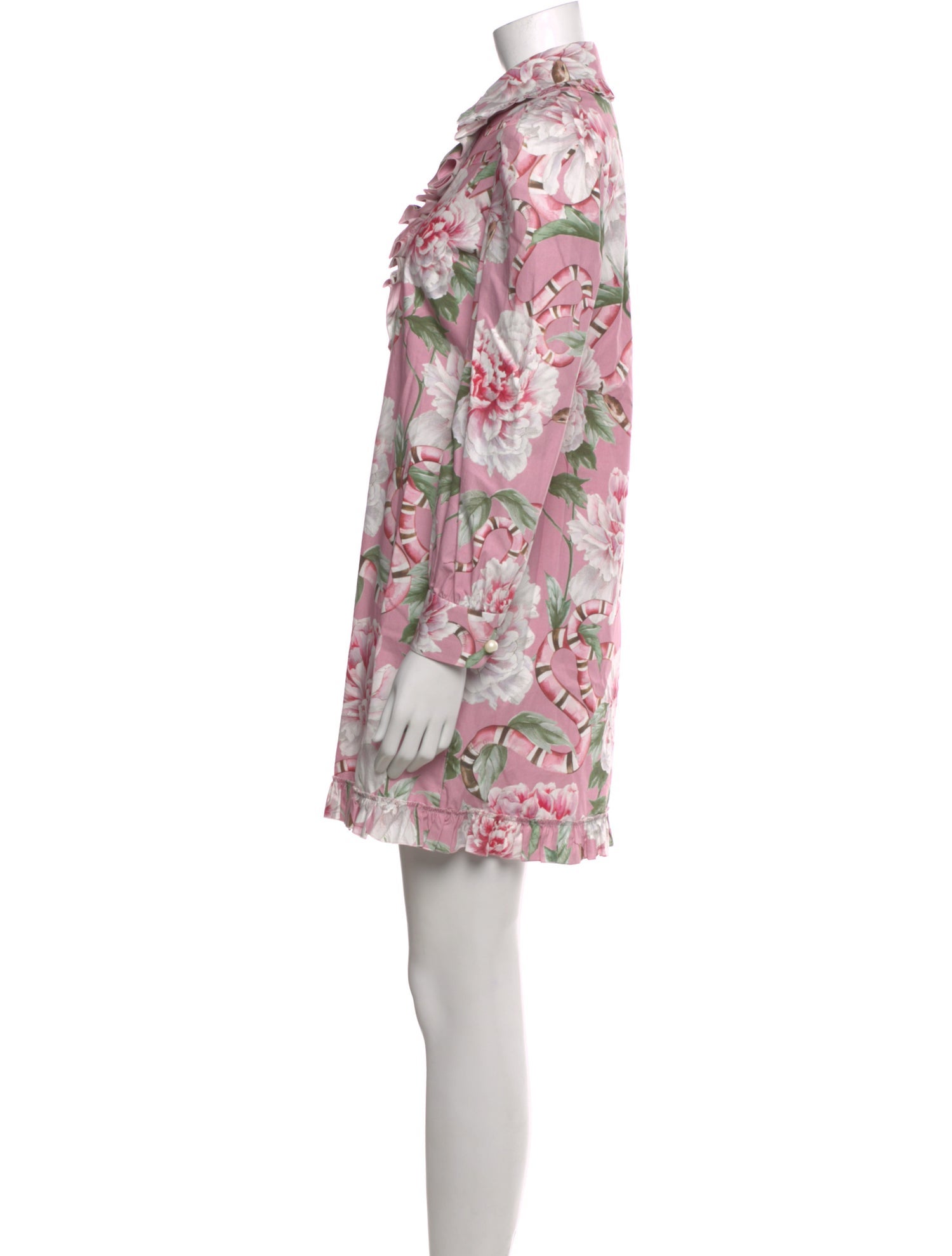 Gucci Floral Print Mini Dress