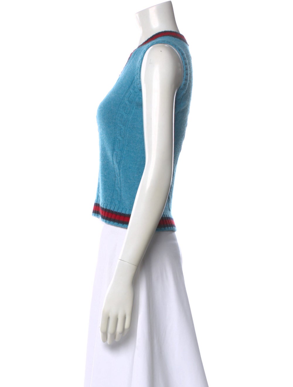 Gucci Virgin Wool Colorblock Pattern Sweater - image 2