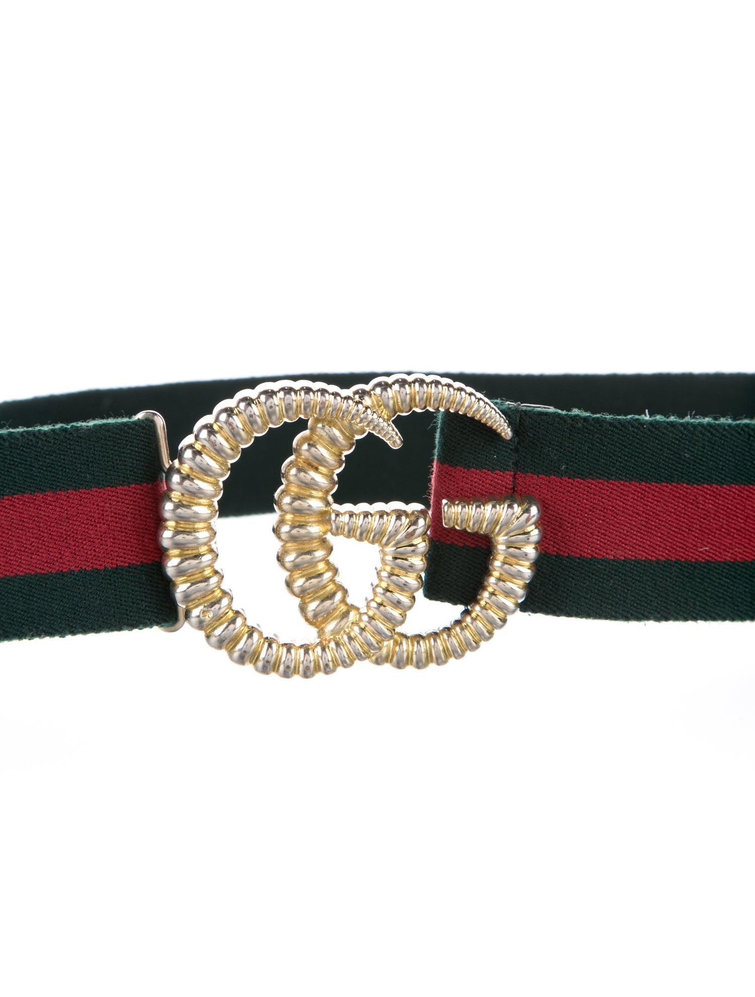 Gucci Double G Logo Canvas Waist Belt