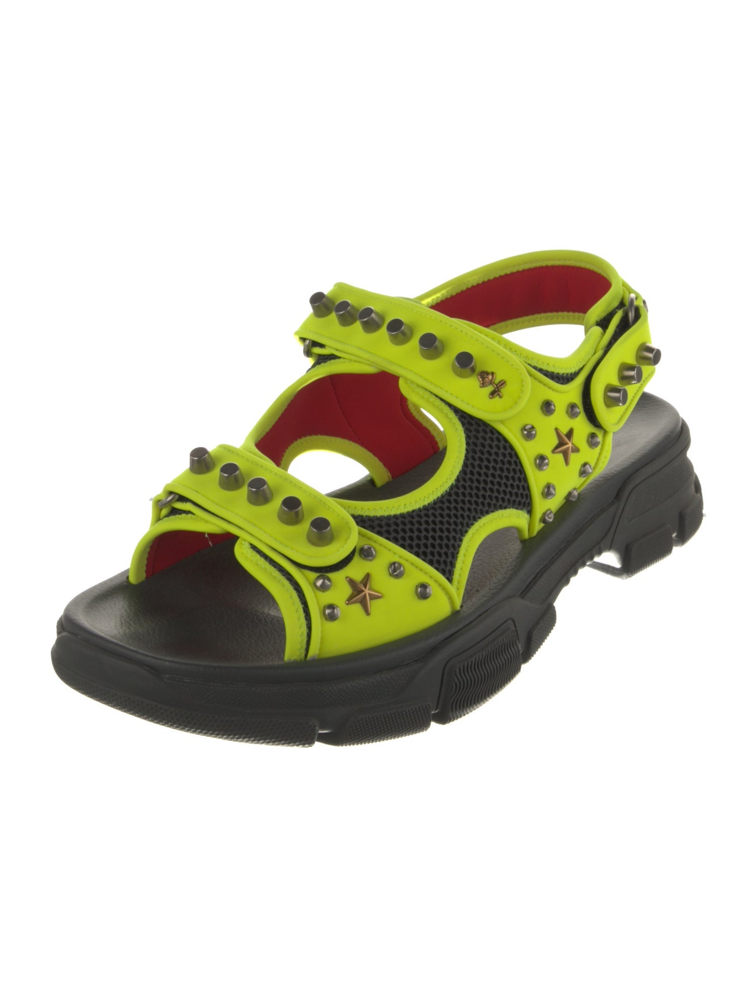 Gucci Neoprene Mesh Accents Sandals